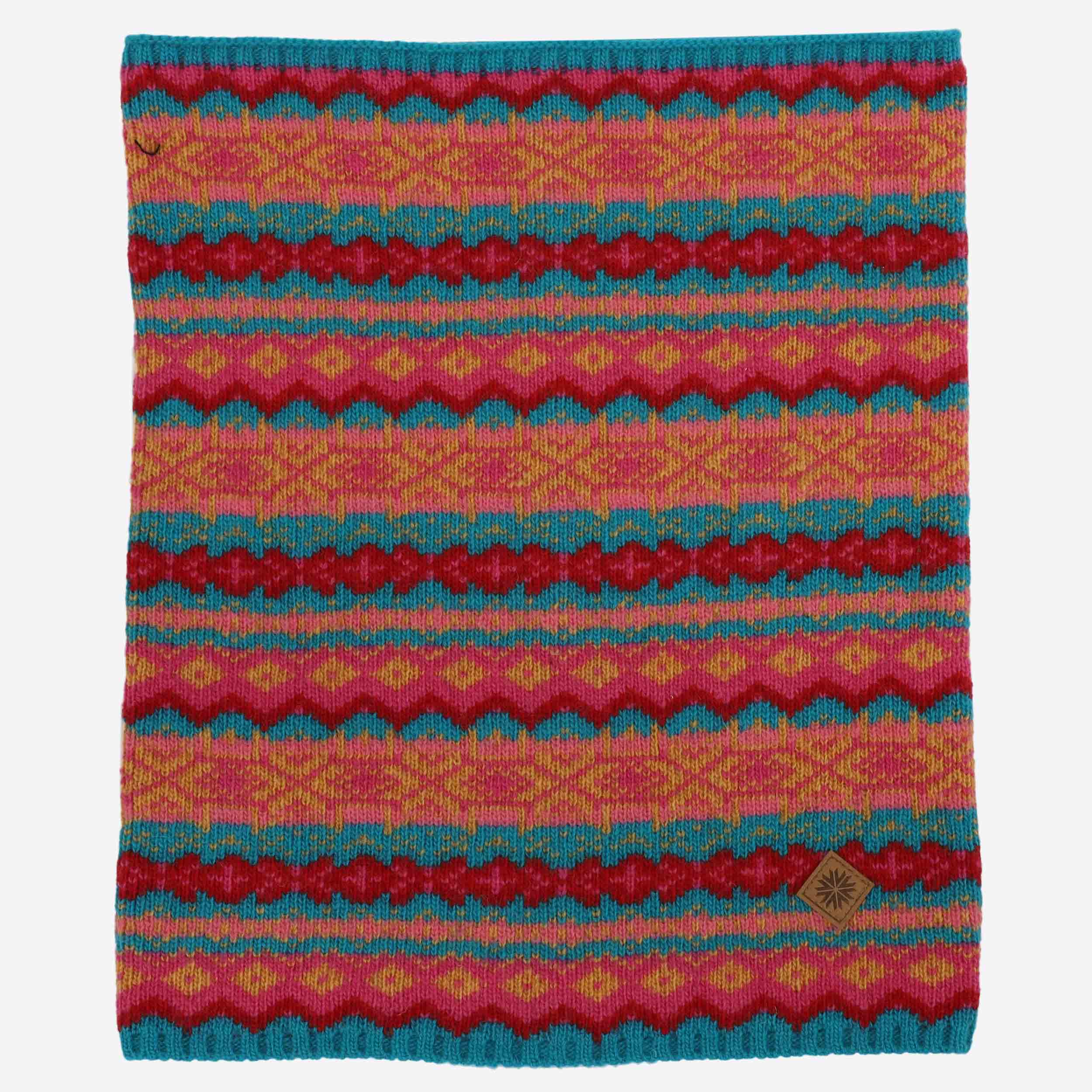 SKRÚÐUR混纺羊毛护脖围巾 