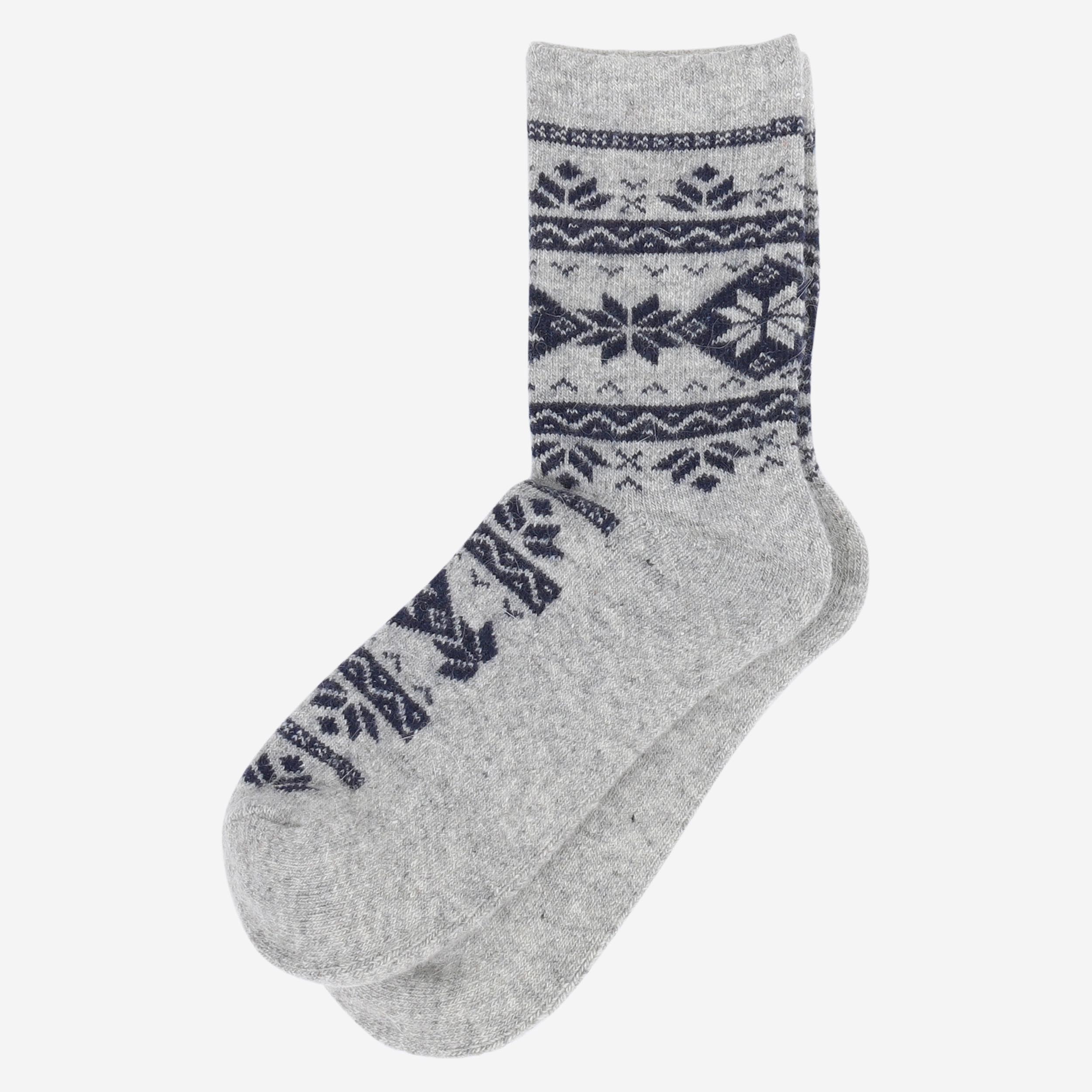 Loðmundur Angora wool blend socks