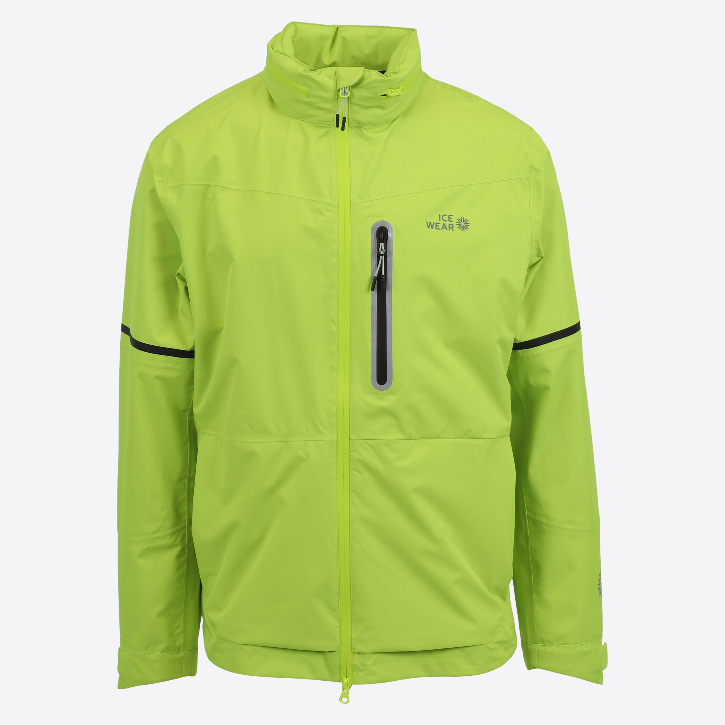 Skógafoss Herren Regenjacke mit Mütze