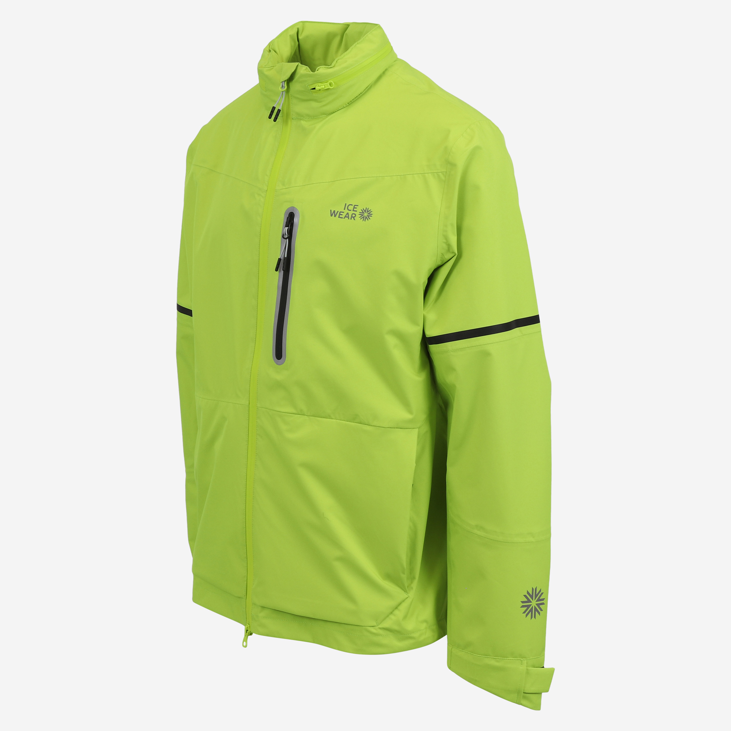 Skógafoss Herren Regenjacke mit Mütze