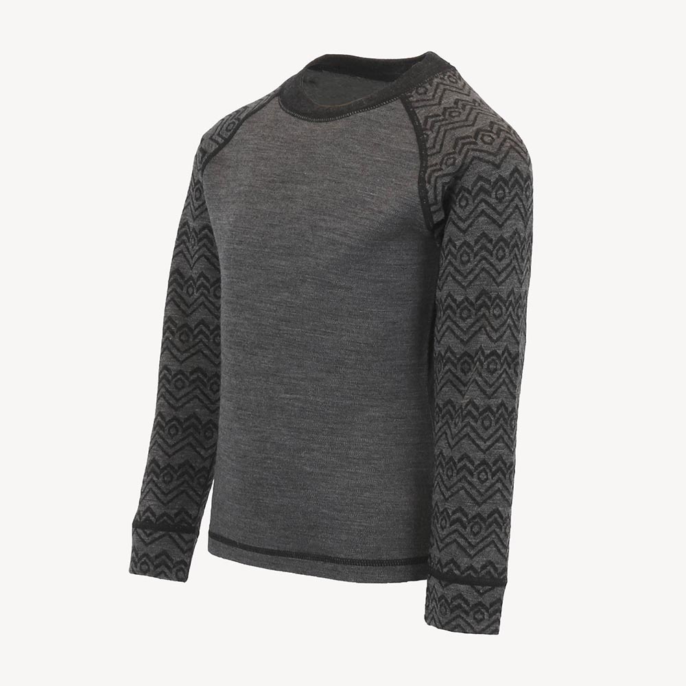 STRAUMNES merino barna-ullarpeysa