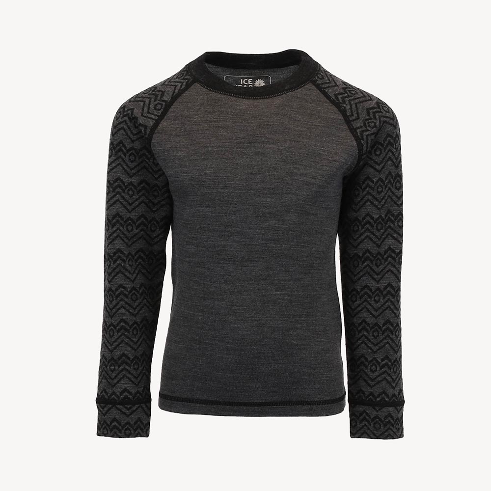 STRAUMNES merino barna-ullarpeysa