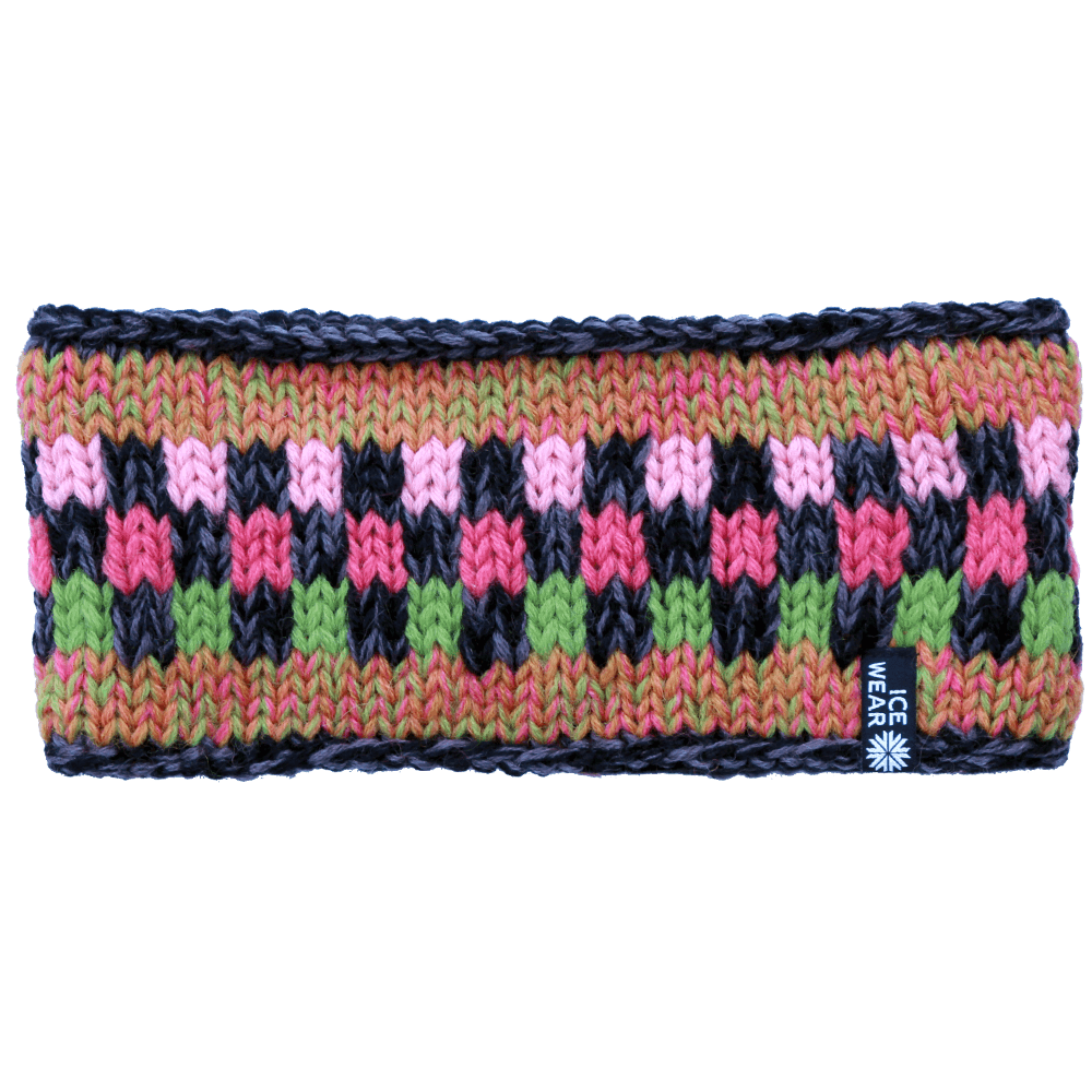 Valey bandeau en laine tricoté main