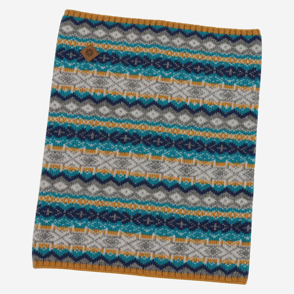 SKRÚÐUR混纺羊毛护脖围巾 