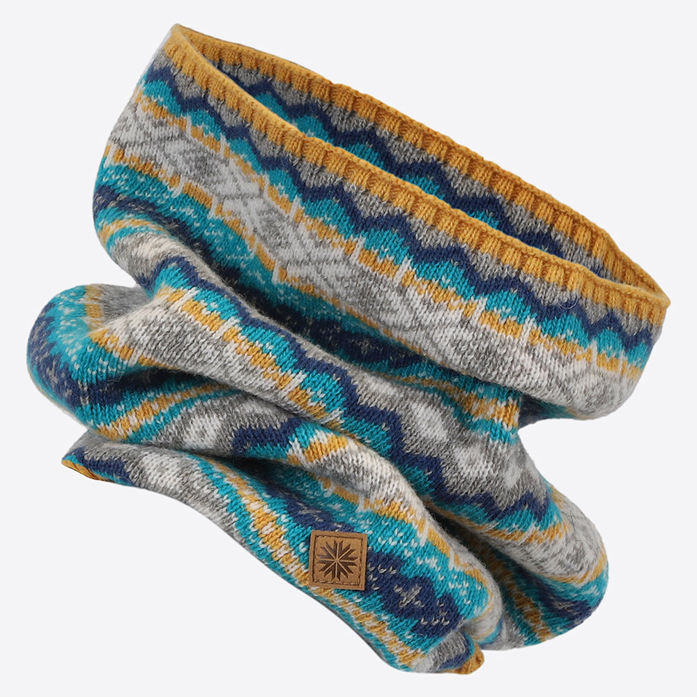 SKRÚÐUR混纺羊毛护脖围巾 