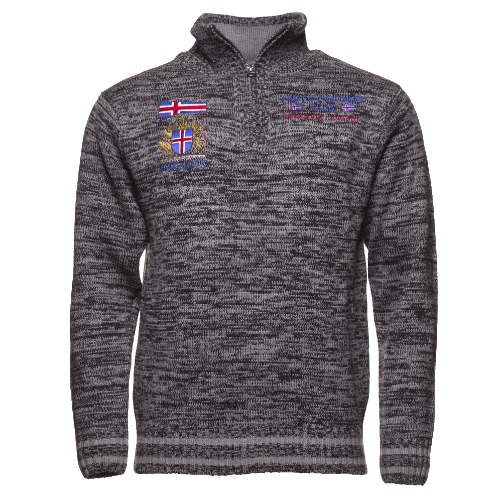 Thor pullover mit aufgestickte embleme