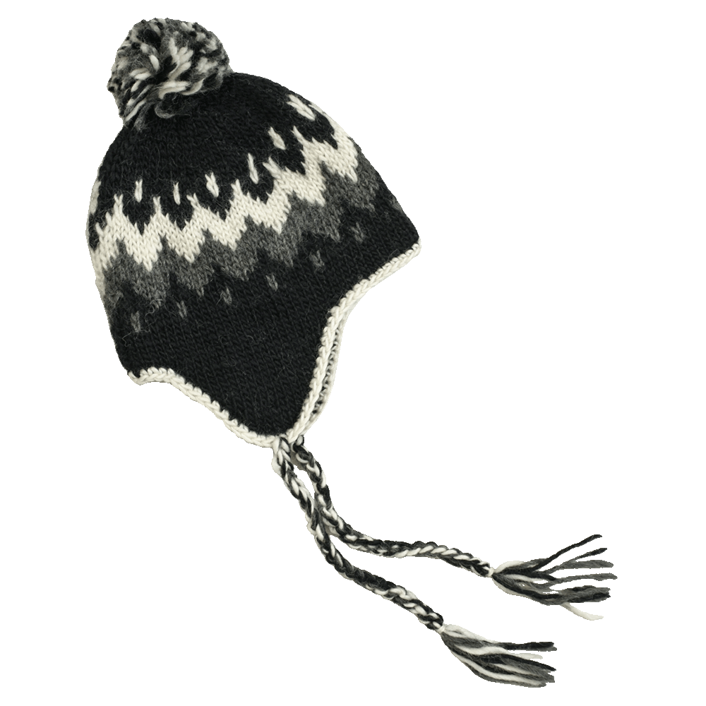 Bonnet avec cache-oreilles tricoté Vík