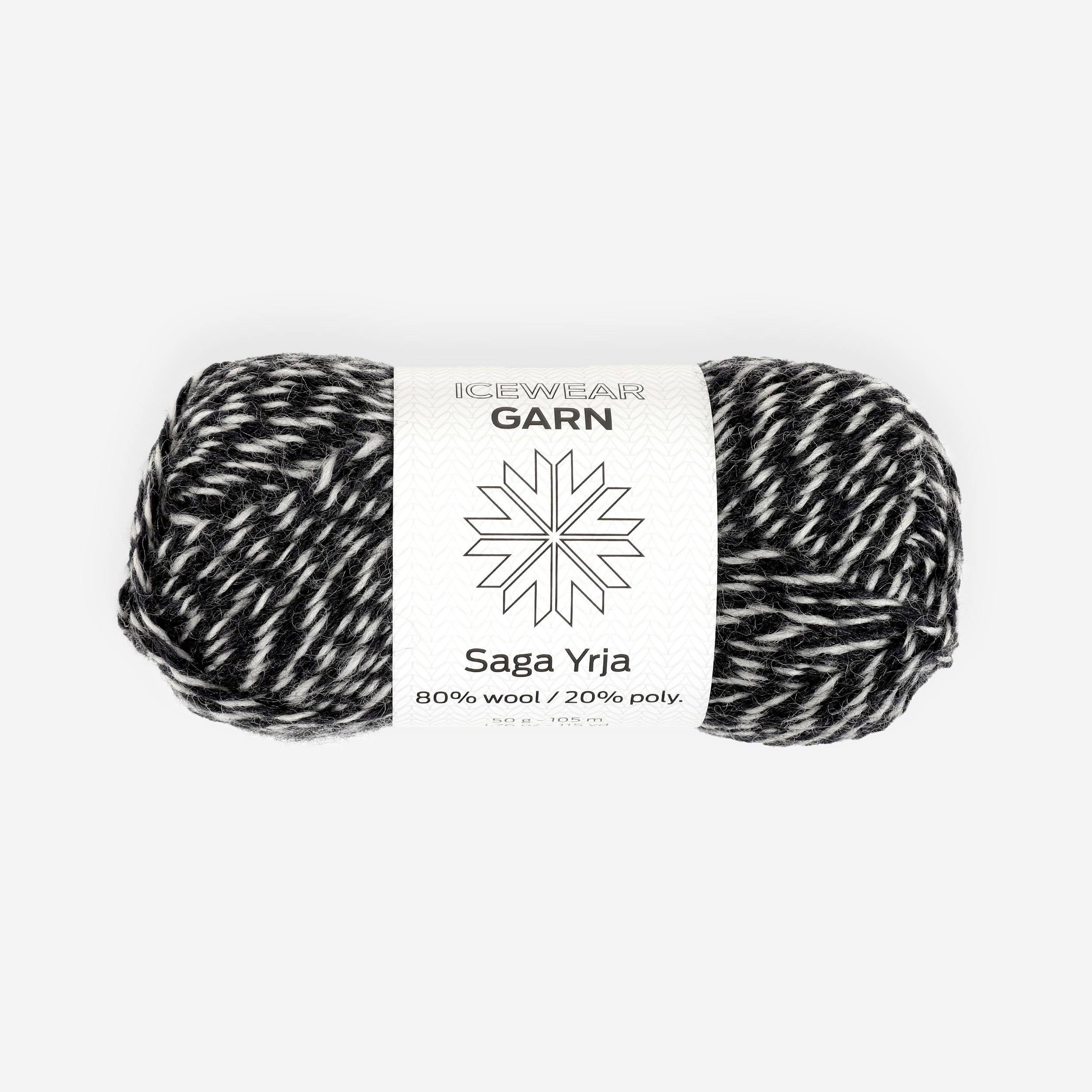 Saga-Yrja wool blend knitting yarn