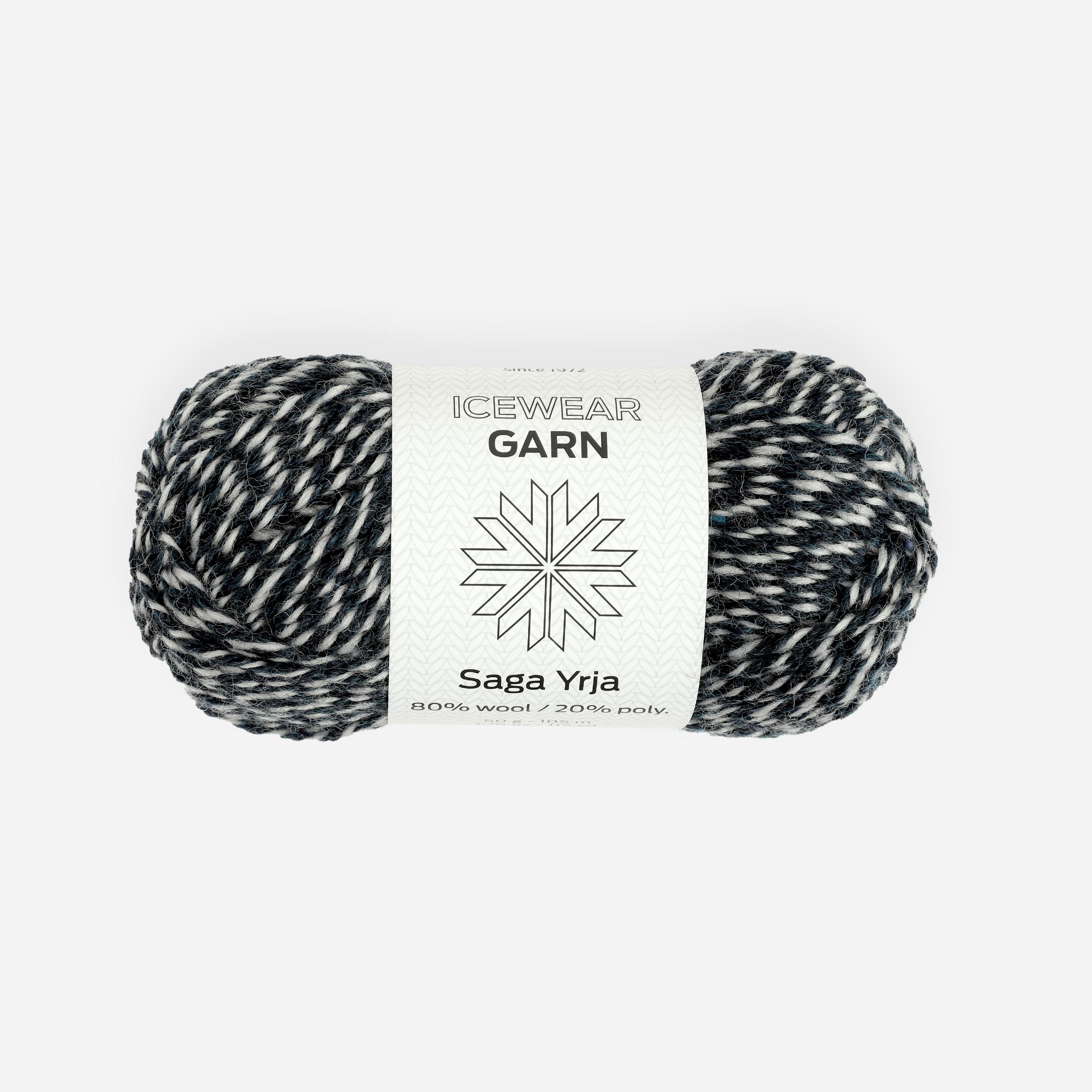 Saga-Yrja wool blend knitting yarn
