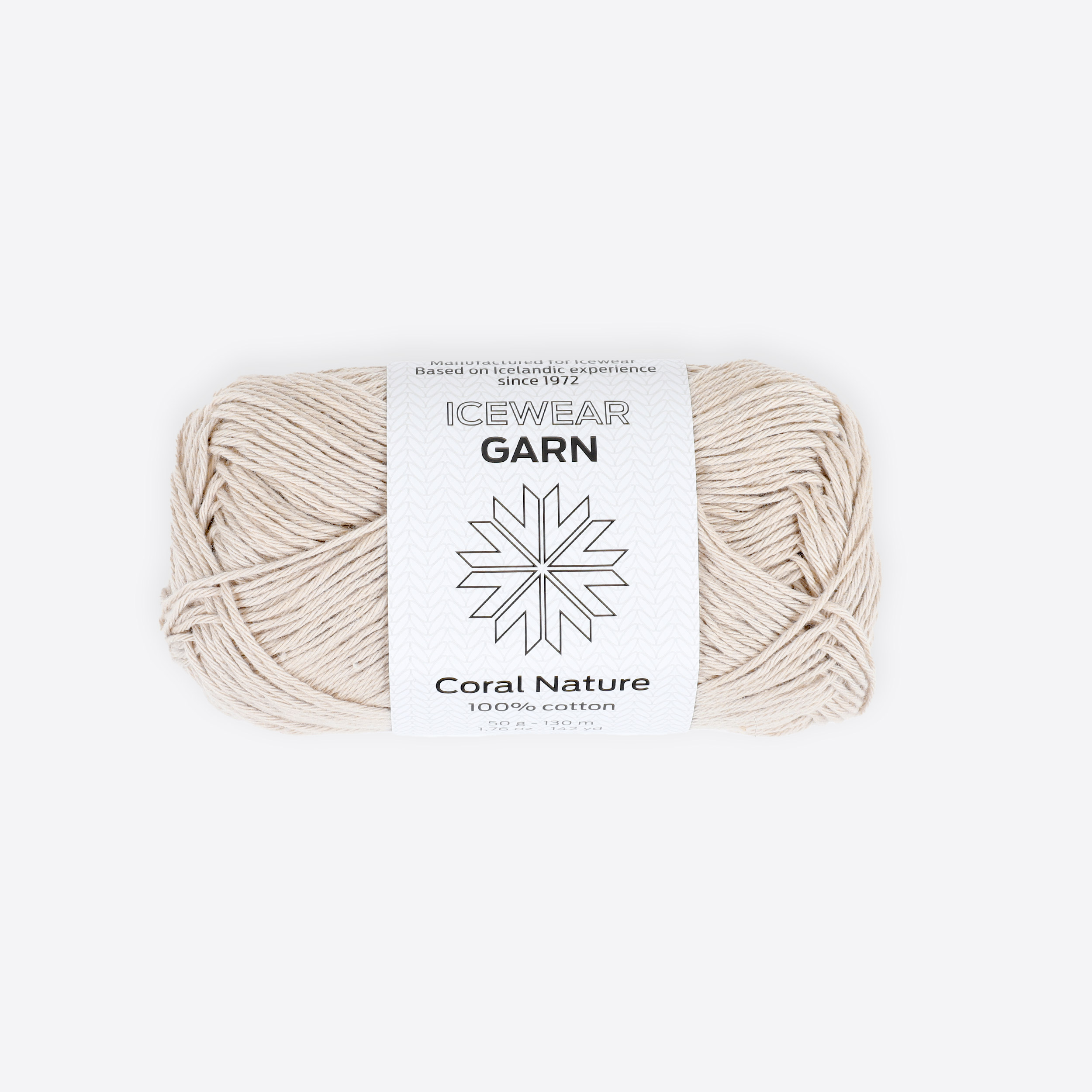 Coral-Nature cotton knitting yarn (Sport)