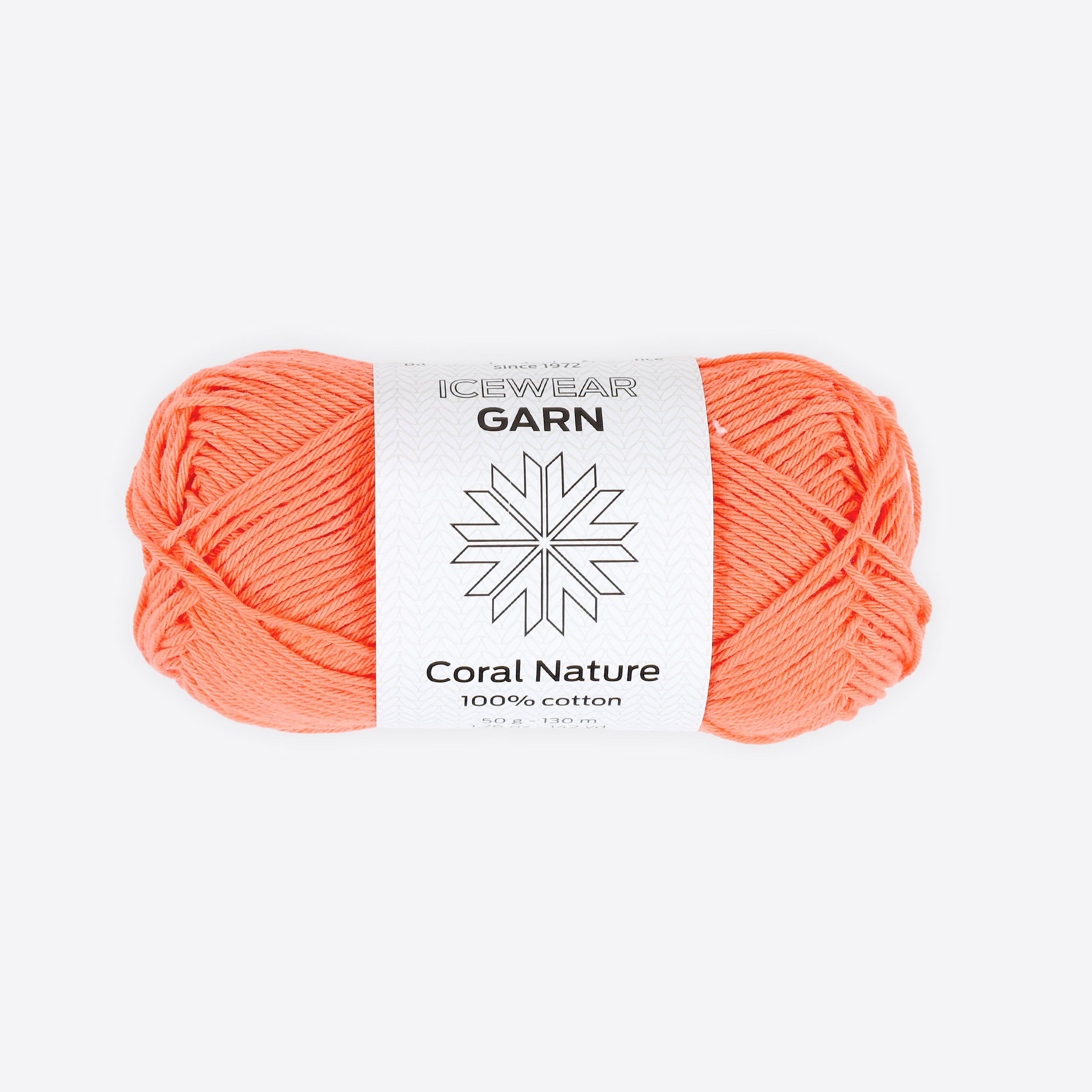 Coral-Nature cotton knitting yarn (Sport)