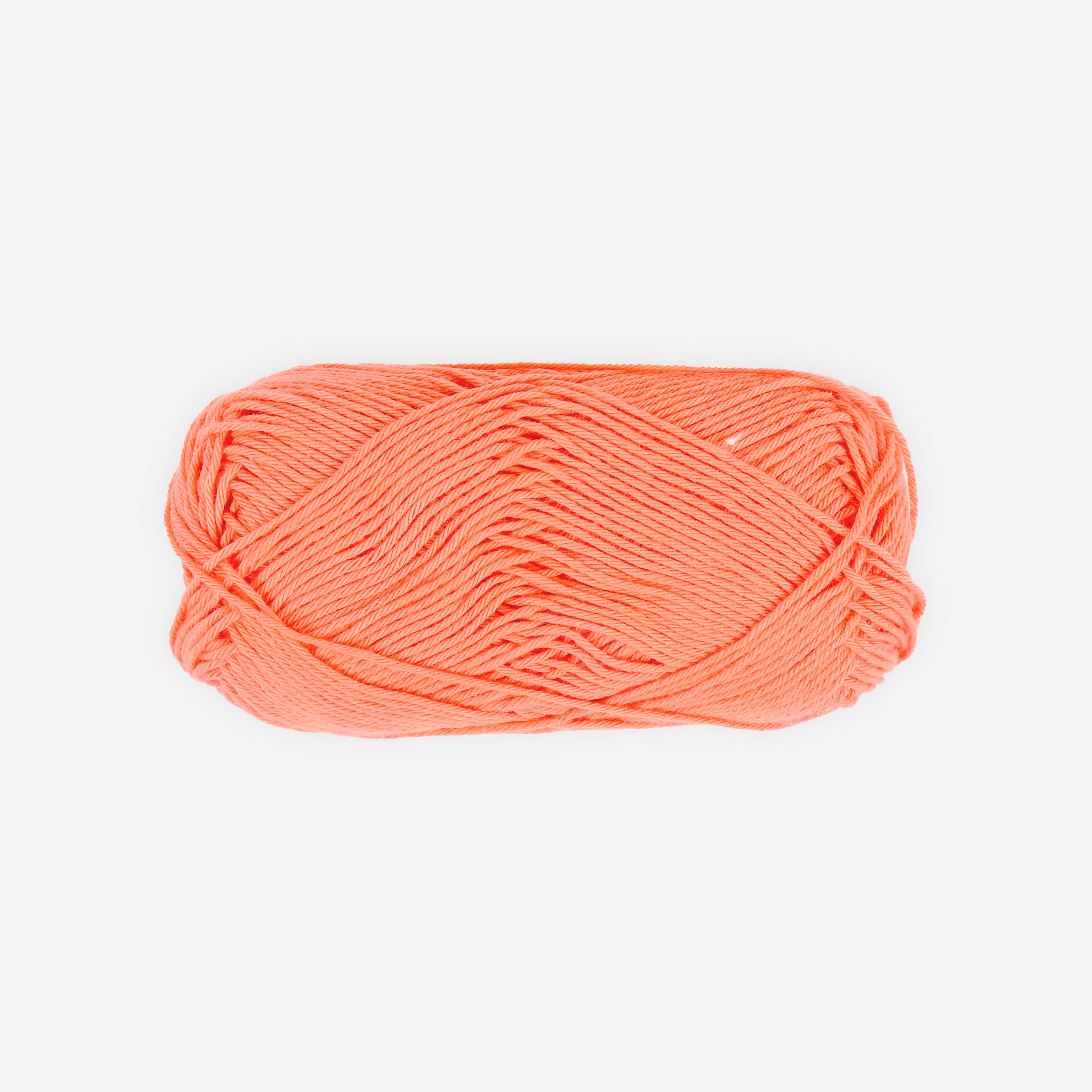 Coral-Nature cotton knitting yarn (Sport)