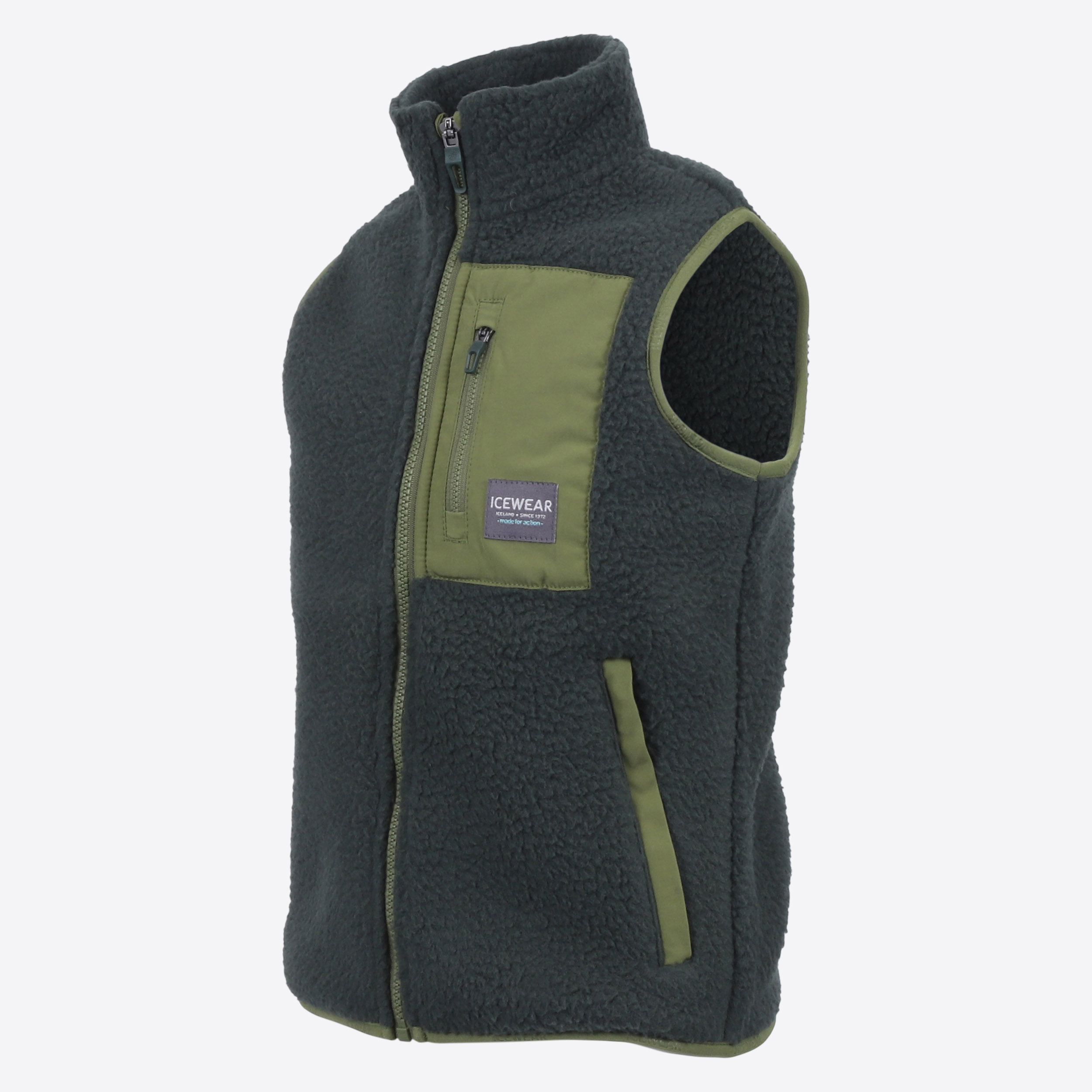 Mosar barna vesti úr flís