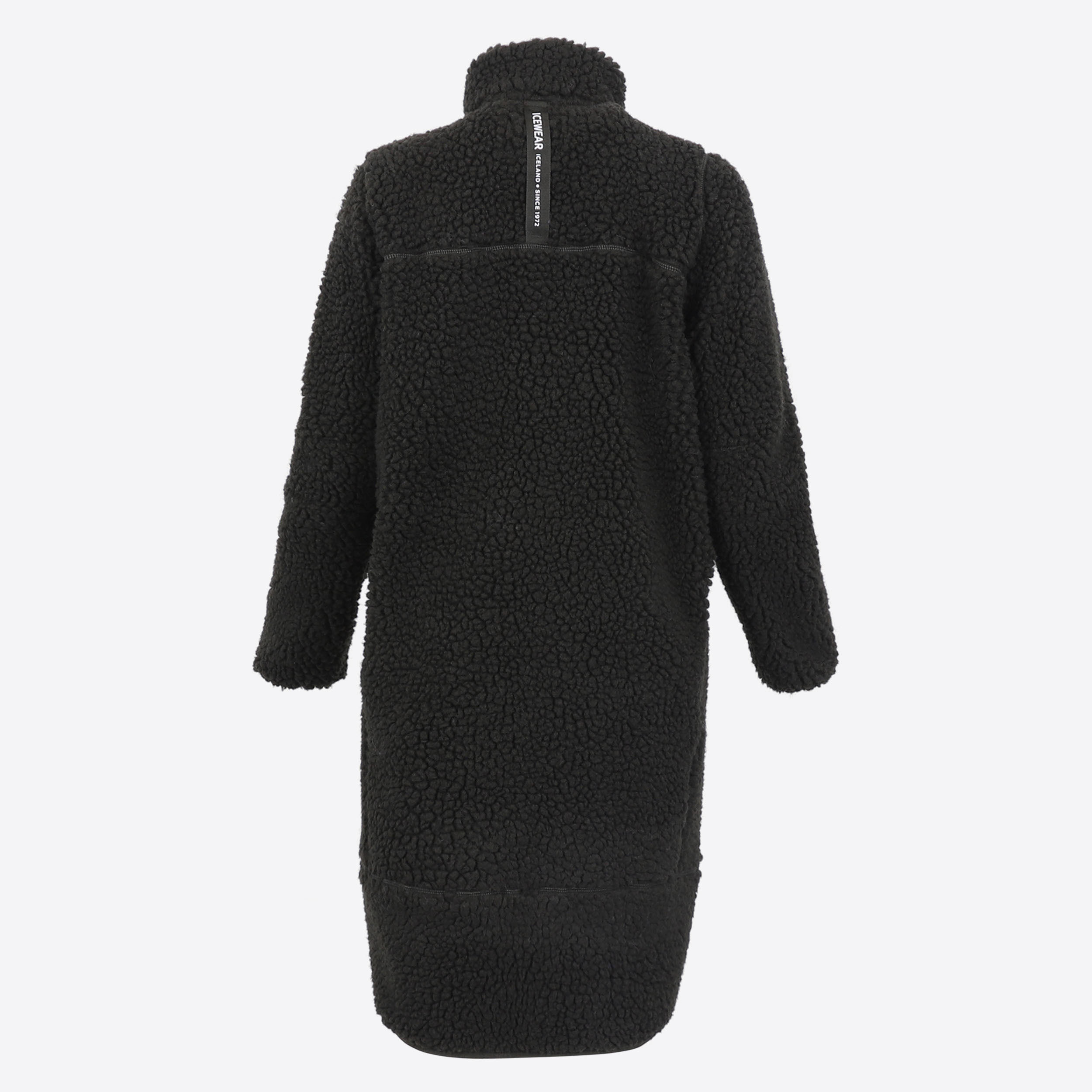 Hergilsey sherpa wool long coat