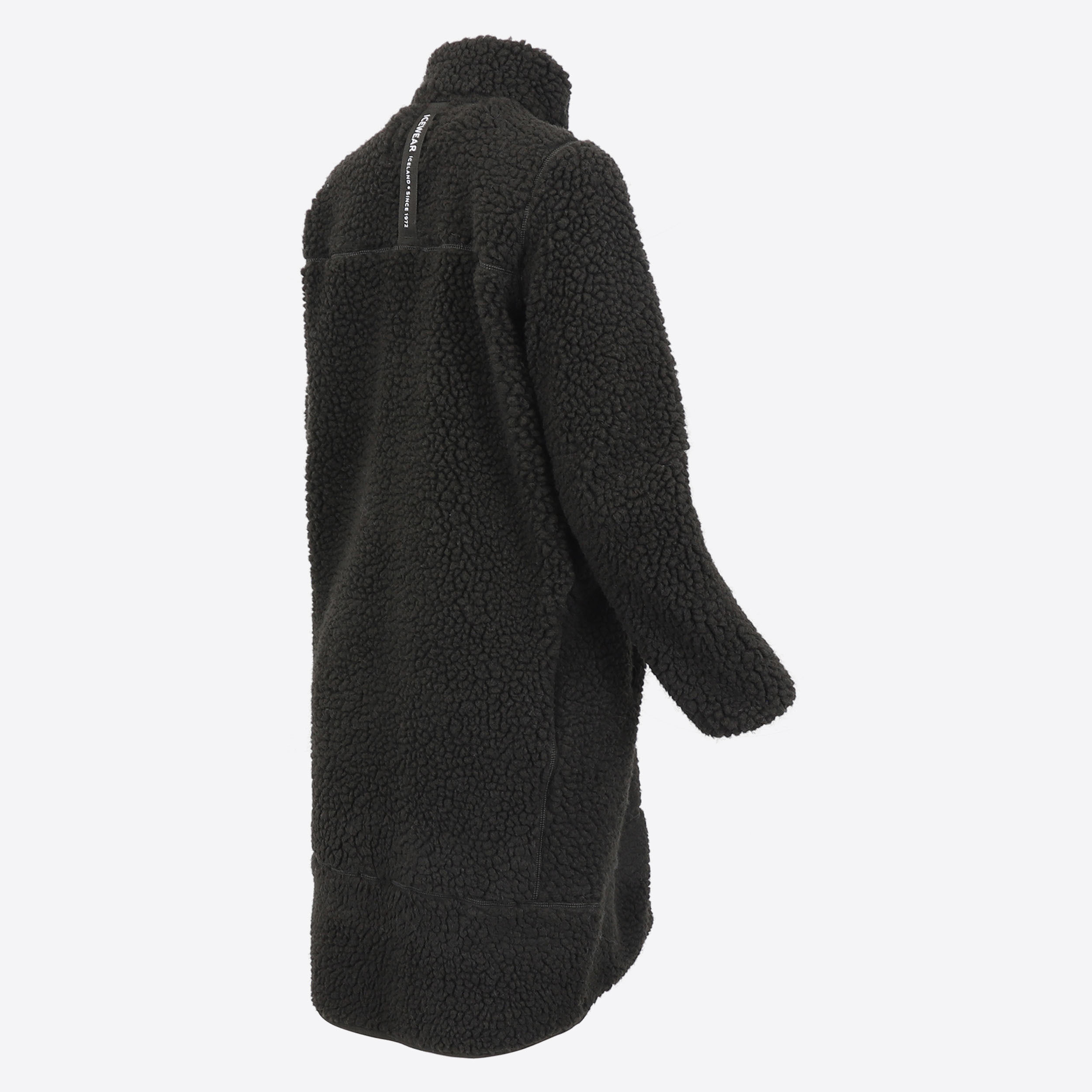 Hergilsey sherpa wool long coat