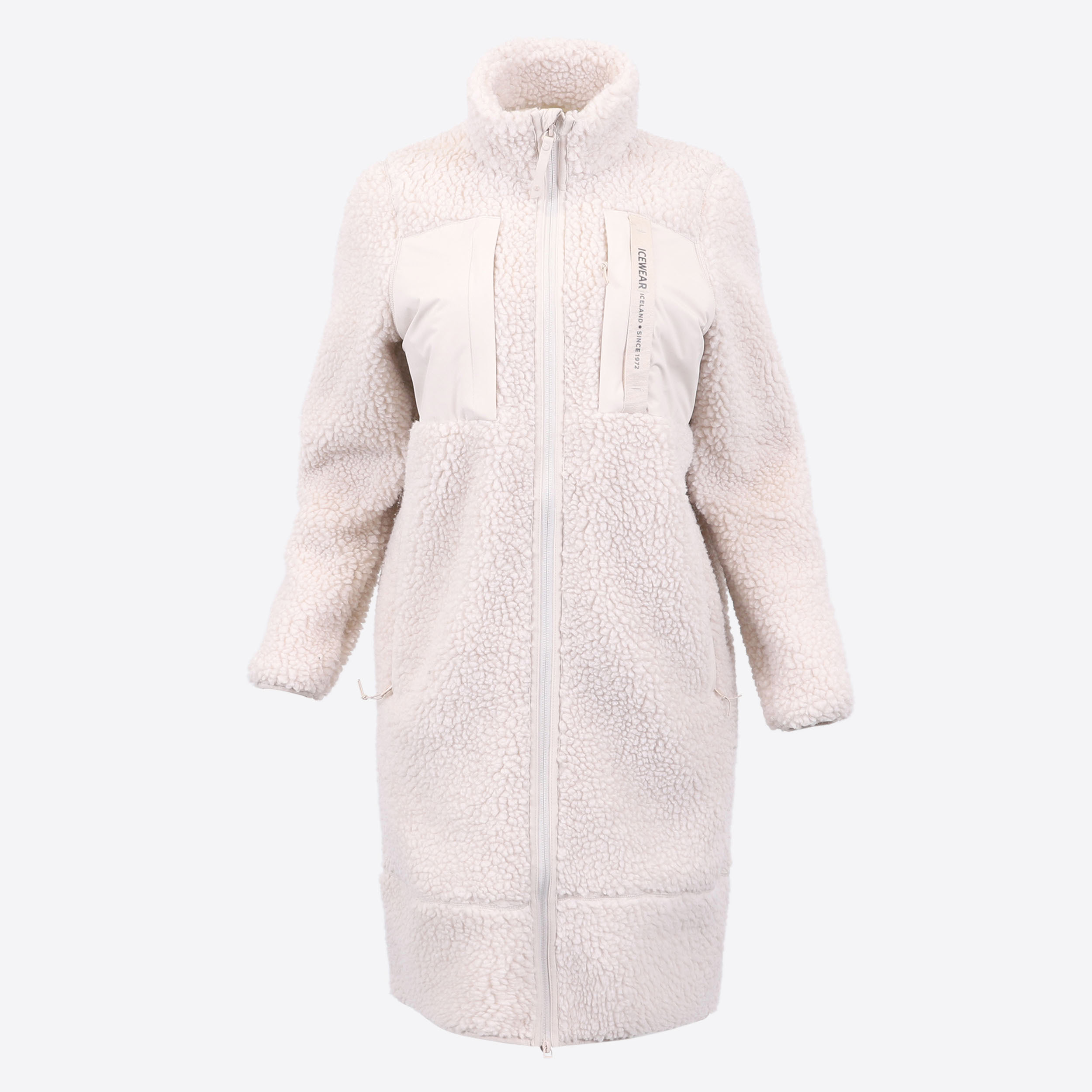 Hergilsey sherpa wool long coat