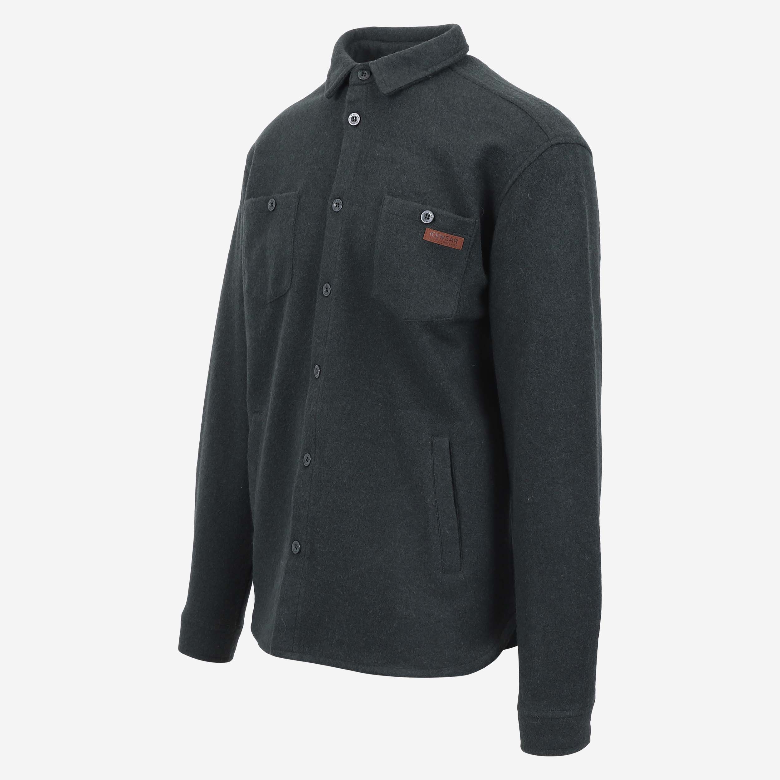 Skógarás wool fleece shacket 