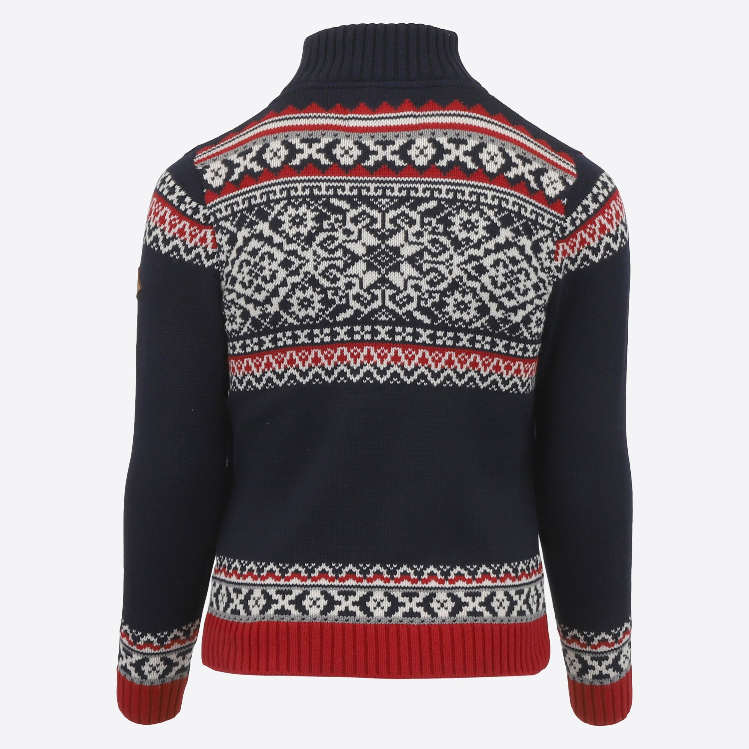 OSLO barna-peysa með norsku mynstri