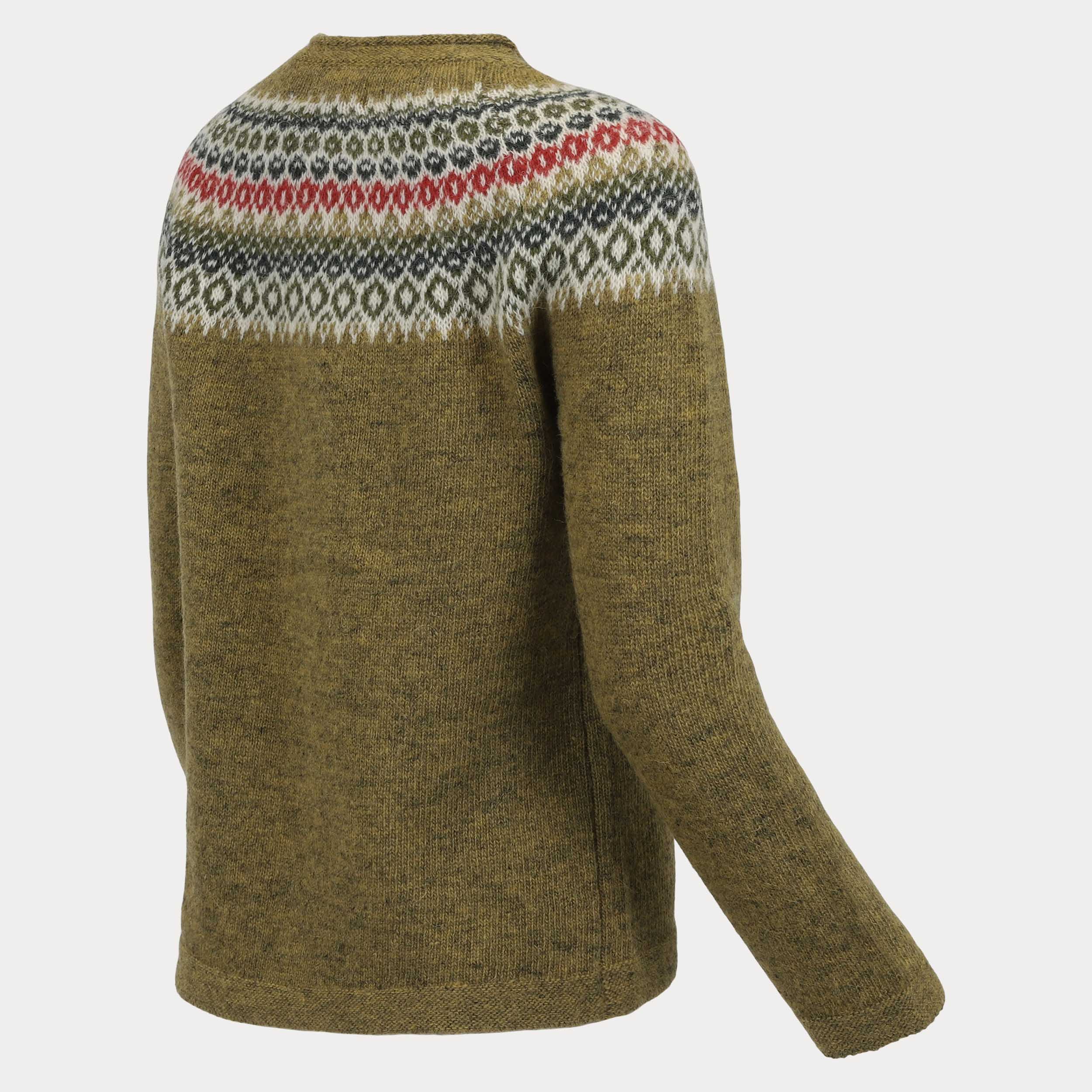 Fagradalsfjall hneppt íslensk ullarpeysa kvennasnið