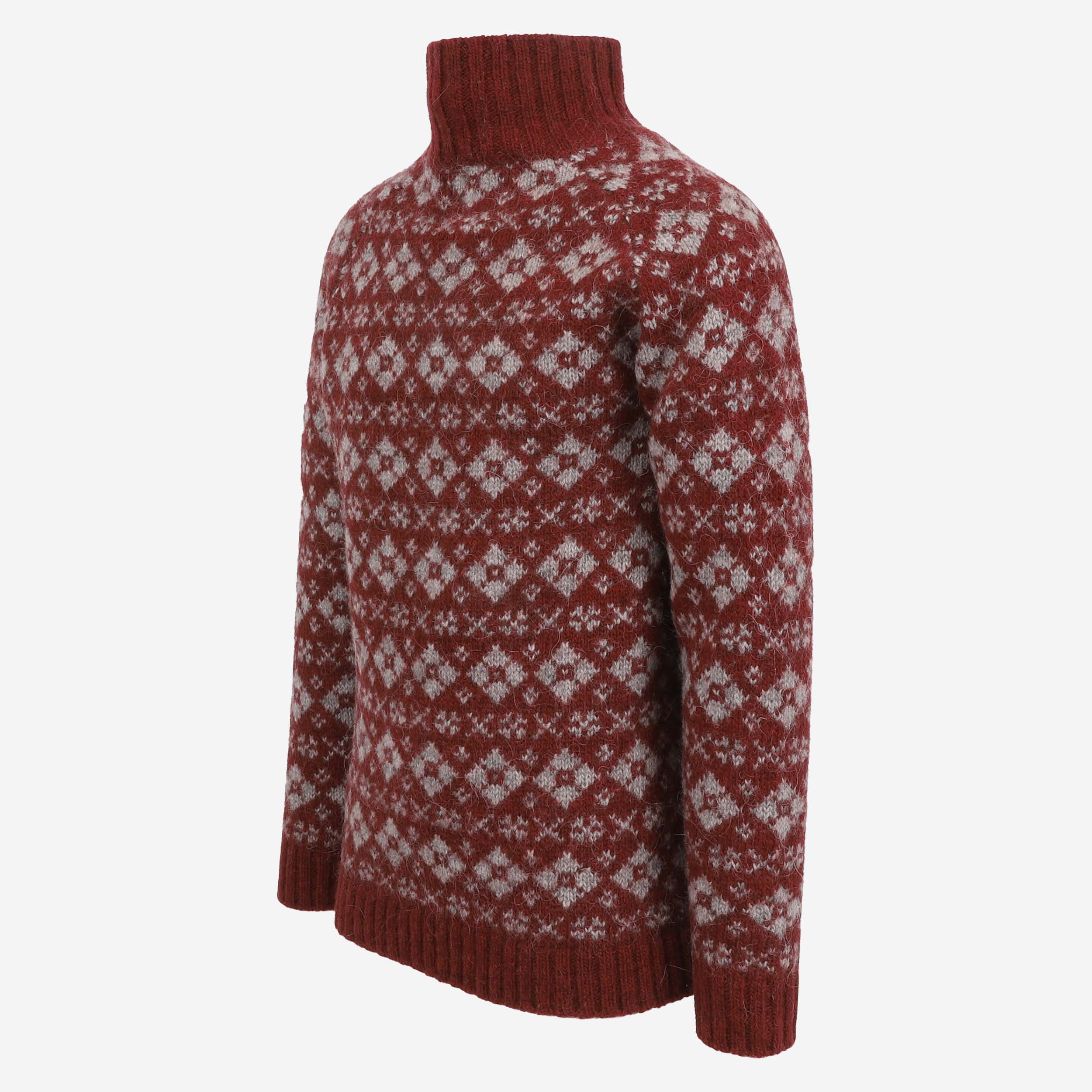 Gestur Turtleneck Wool Nordic Sweater