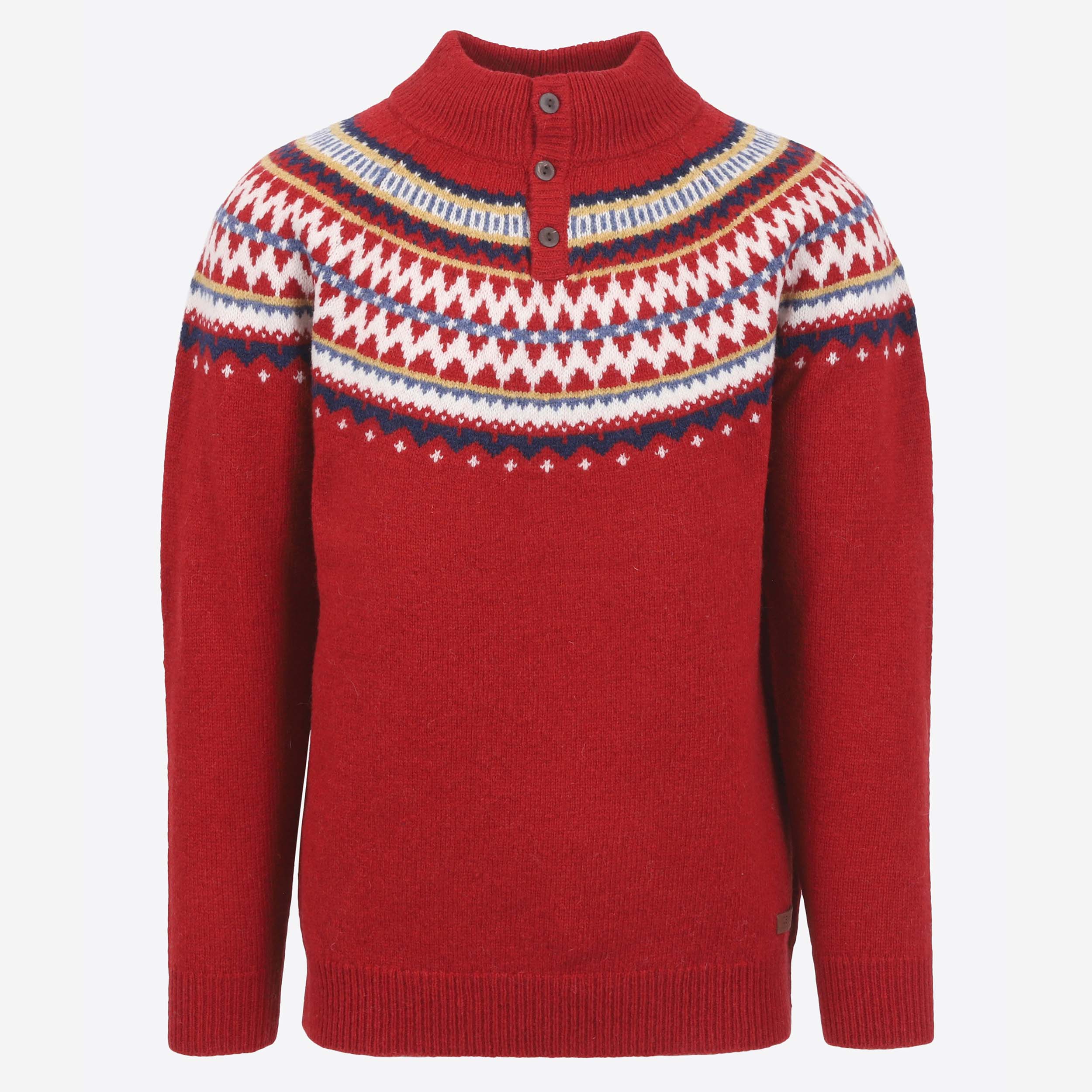 Dyngjufjöll half buttoned wool jumper 