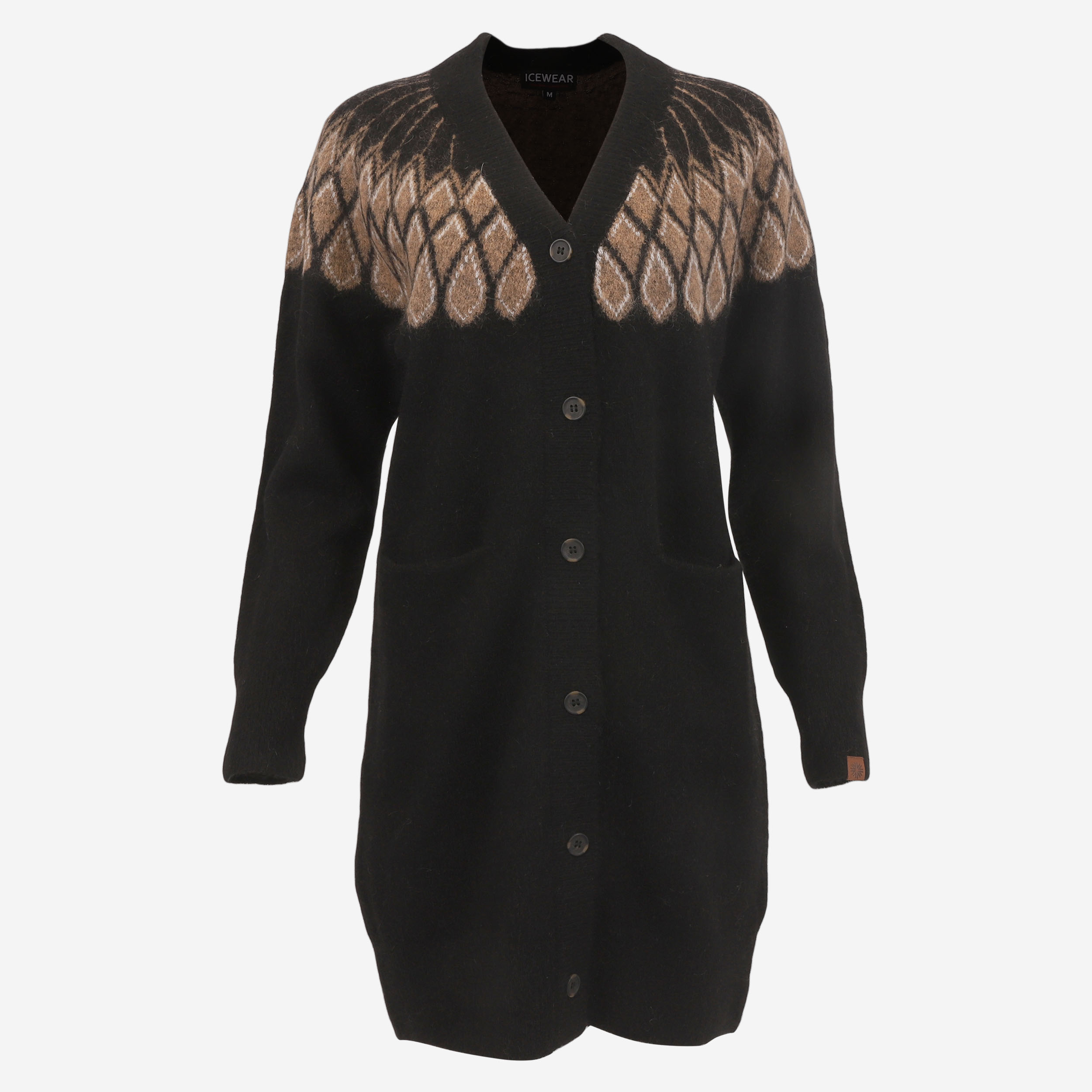 ÁSBYRGI síð mohair ullarpeysa