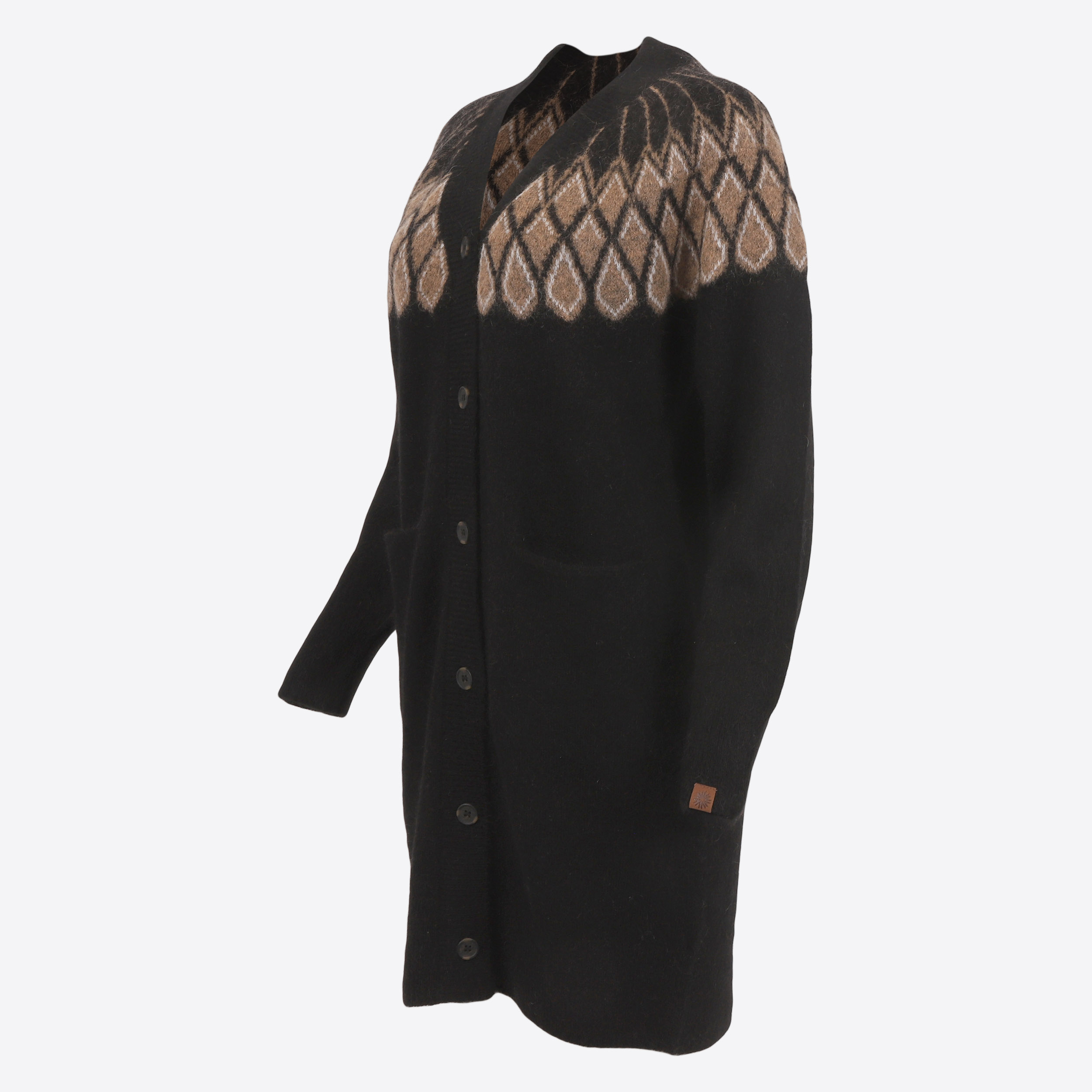 ÁSBYRGI síð mohair ullarpeysa