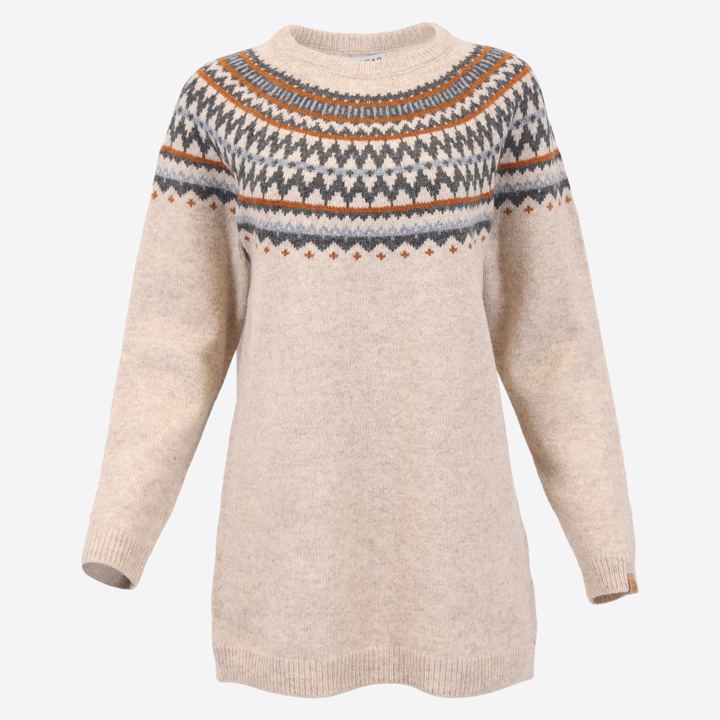 Dyngjufjöll long wool Nordic sweater 