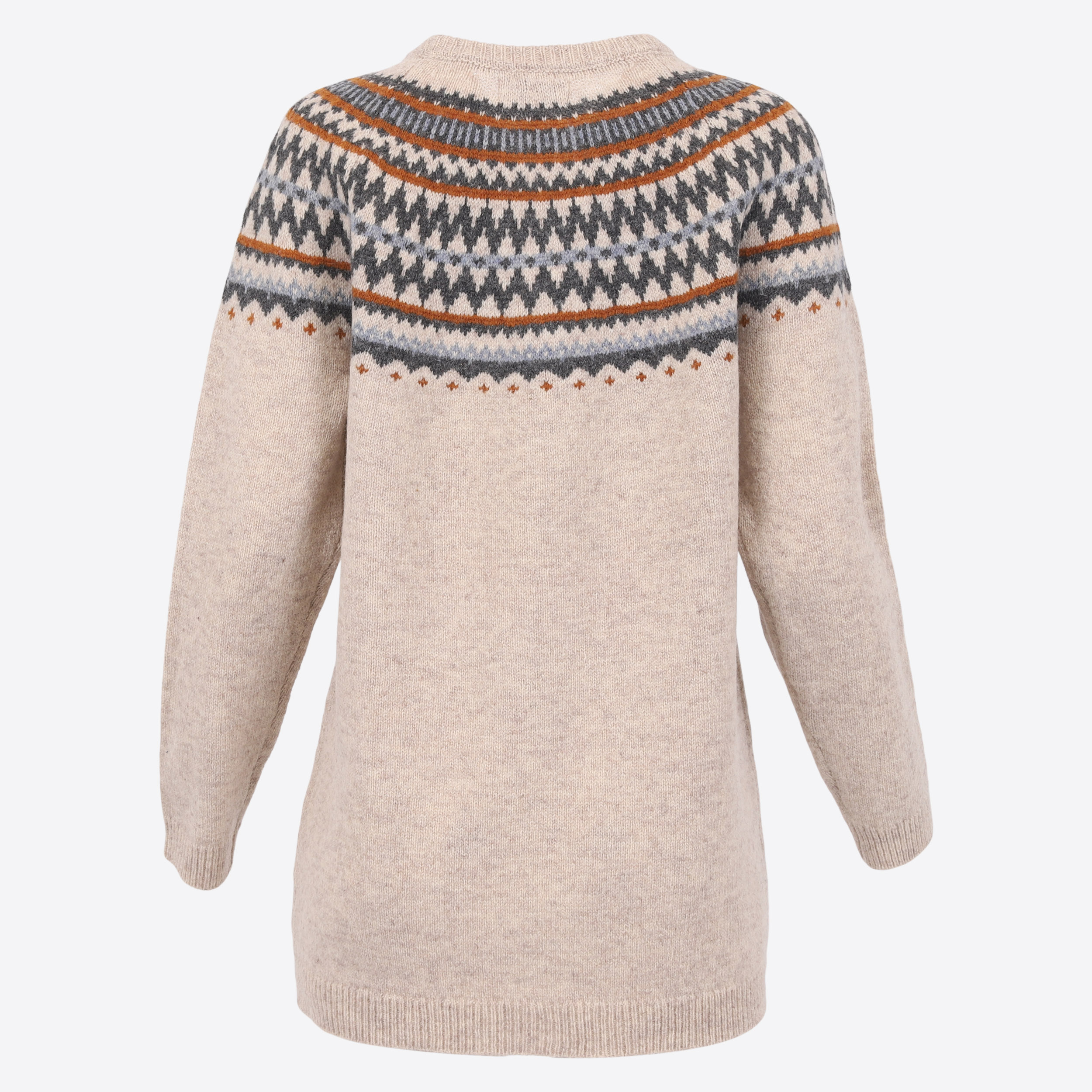 Dyngjufjöll long wool Nordic sweater 
