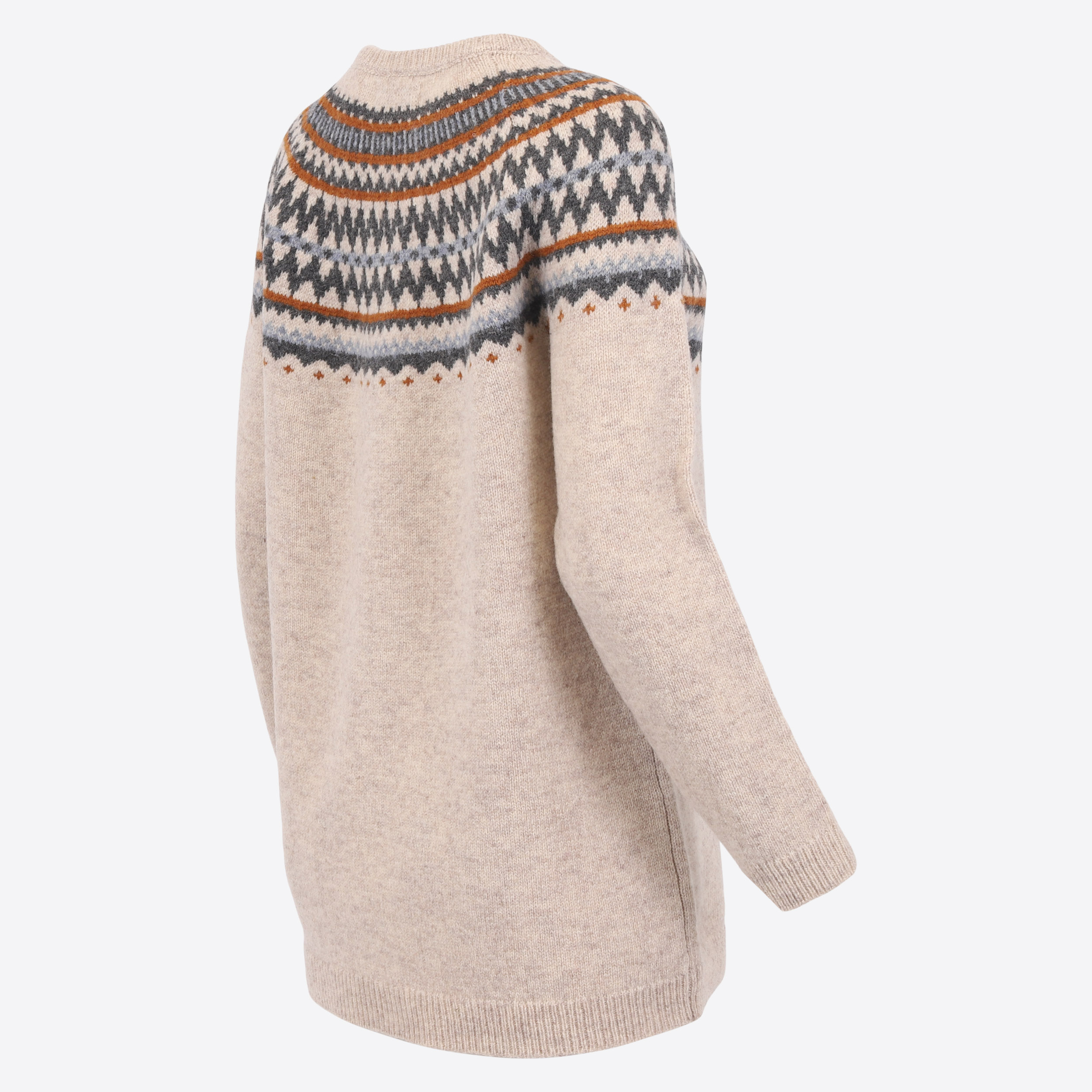 Dyngjufjöll long wool Nordic sweater 