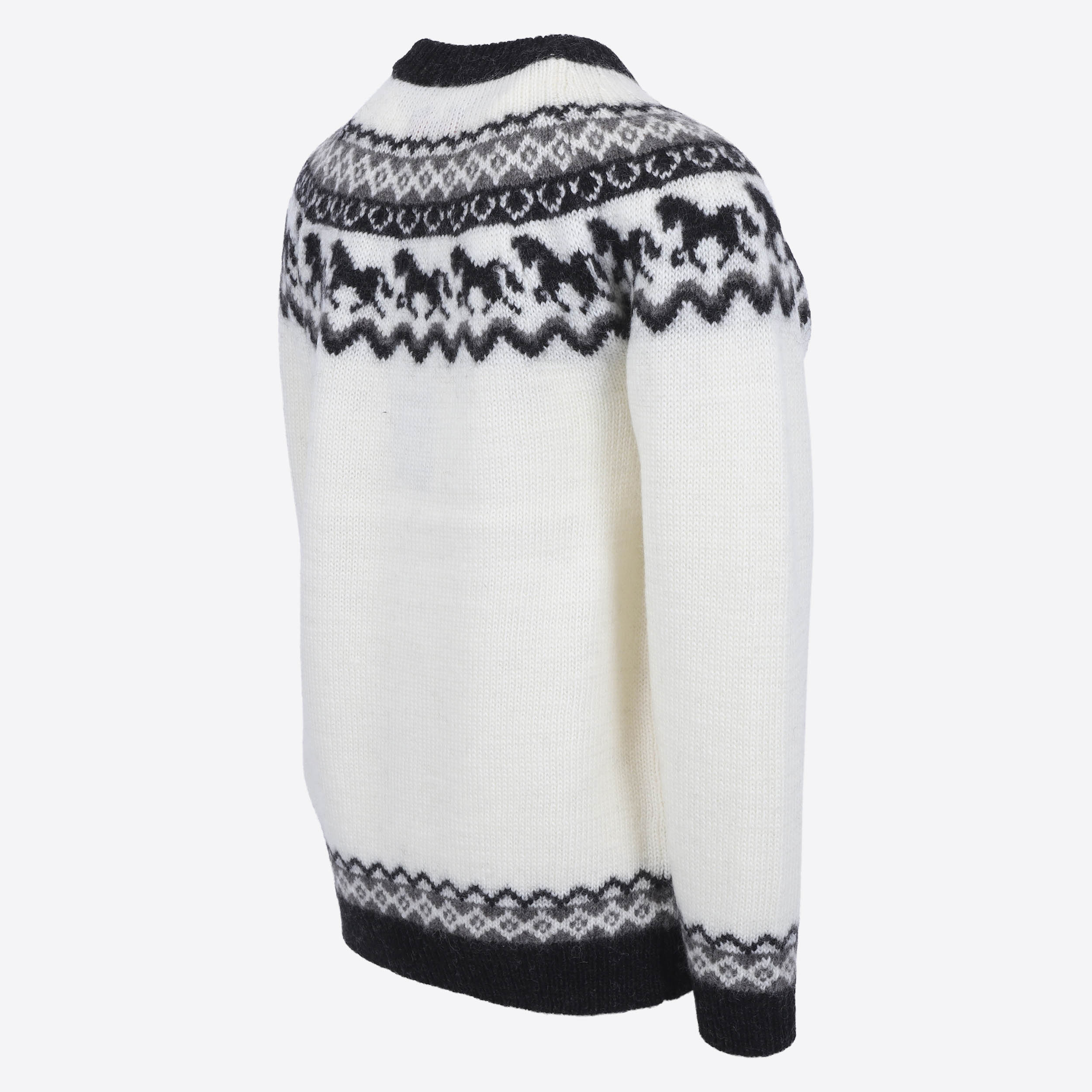 Sleipnir horse pattern wool sweater