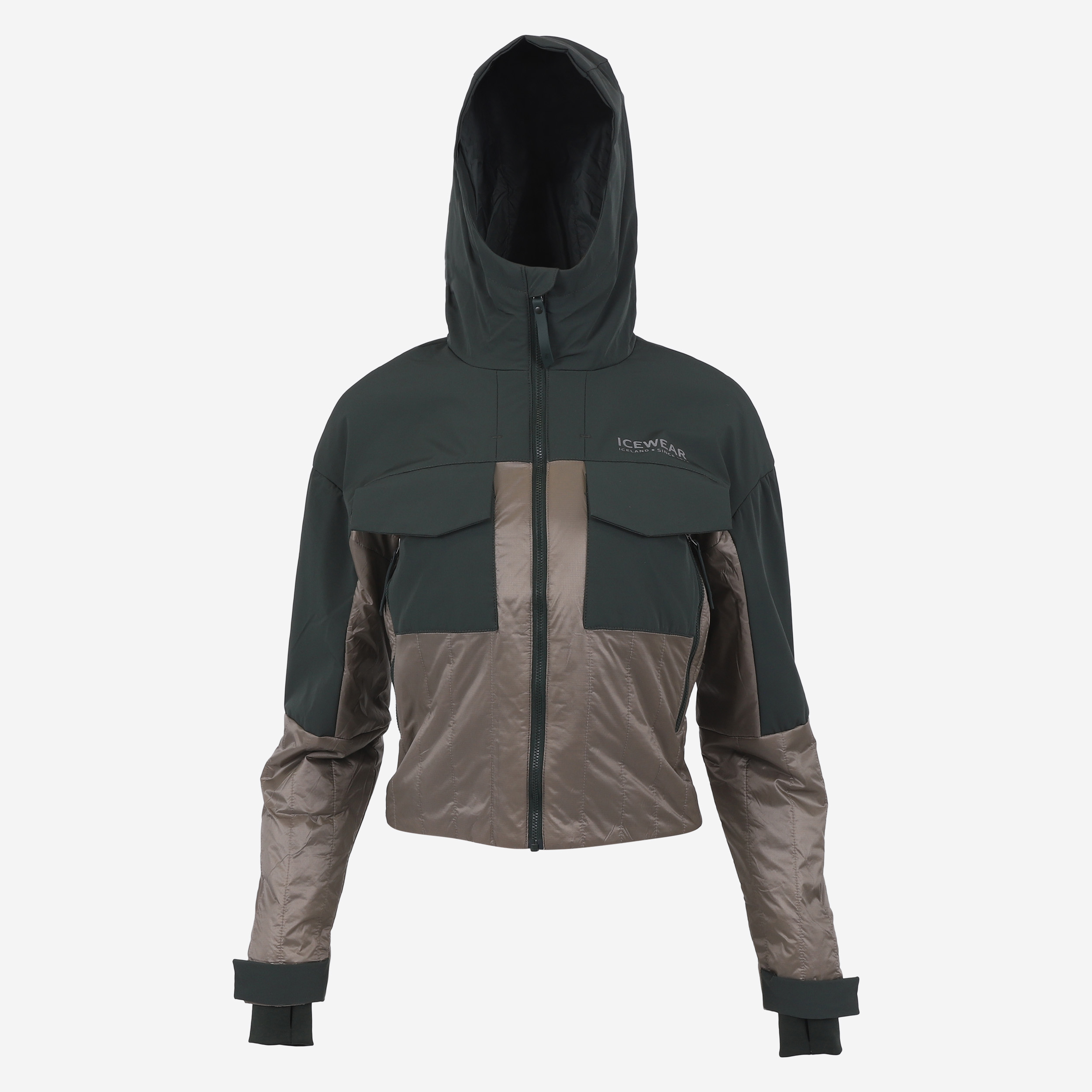 BlackSheep Veste femme avec rembourrage en laine islandaise 