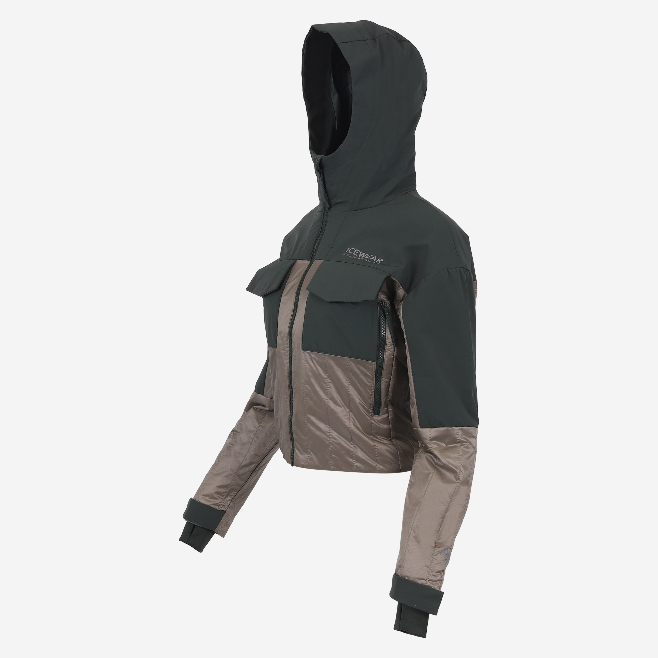 BlackSheep Veste femme avec rembourrage en laine islandaise 