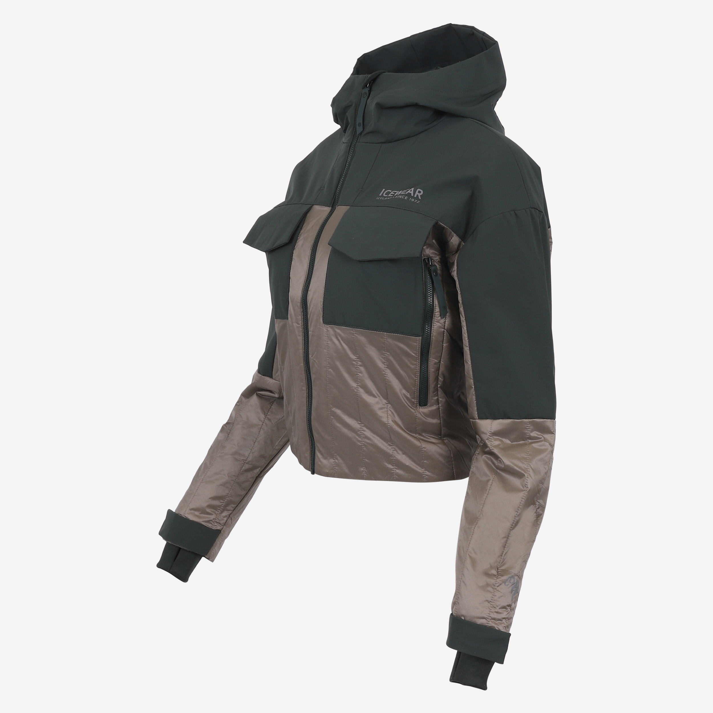 BlackSheep Veste femme avec rembourrage en laine islandaise 