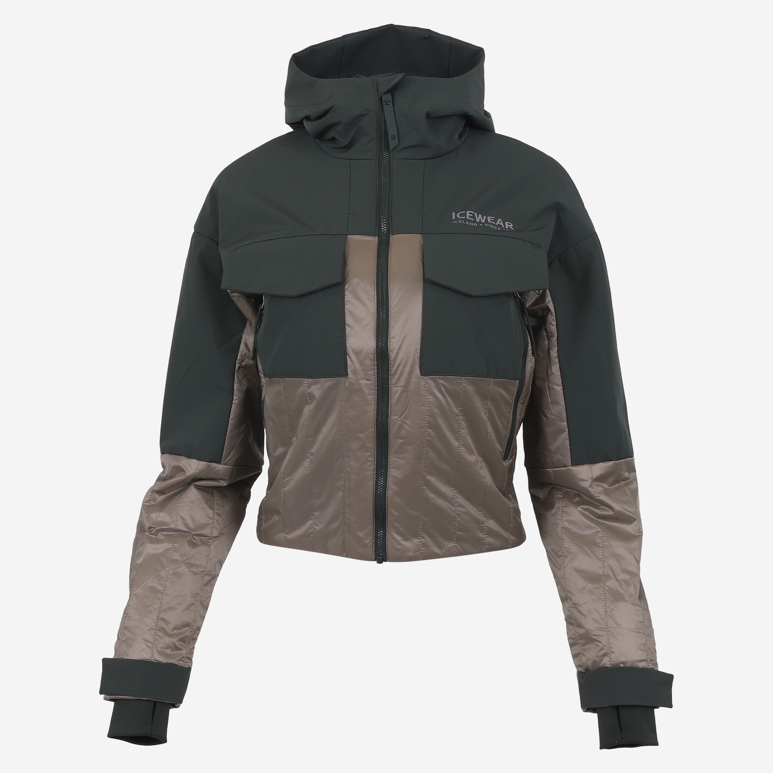 BlackSheep Veste femme avec rembourrage en laine islandaise 