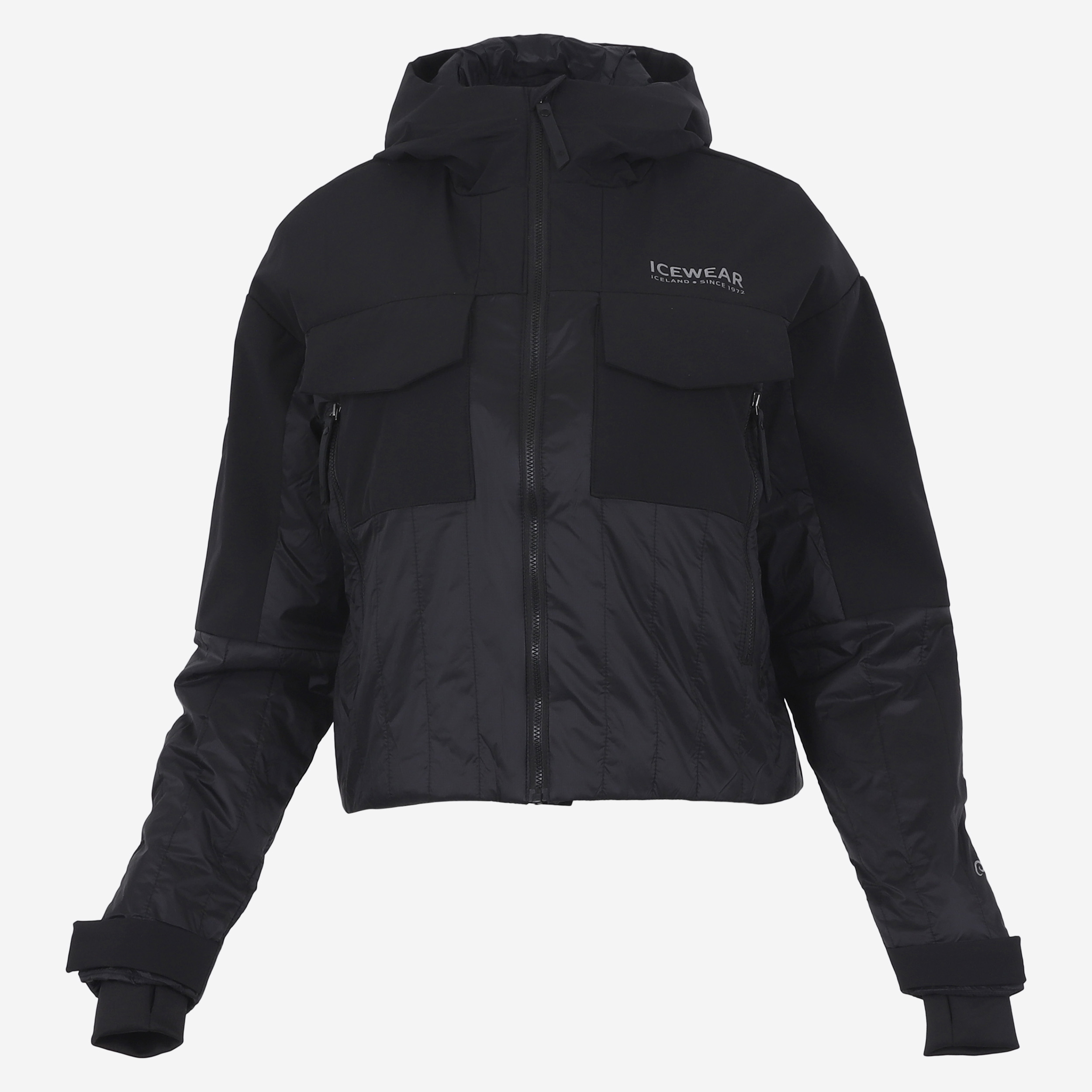 BlackSheep女装冰岛羊毛连帽保暖夹克