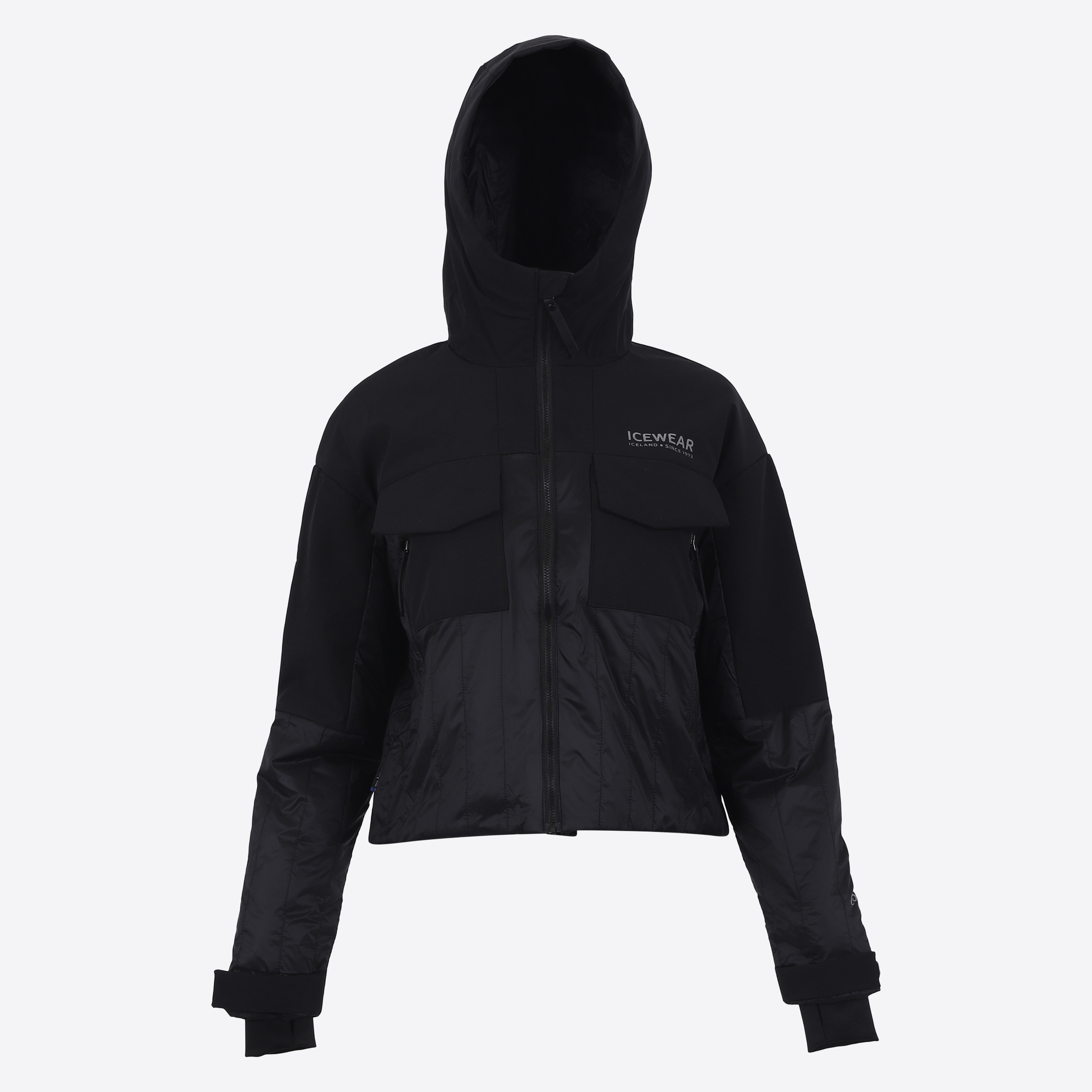 BlackSheep女装冰岛羊毛连帽保暖夹克