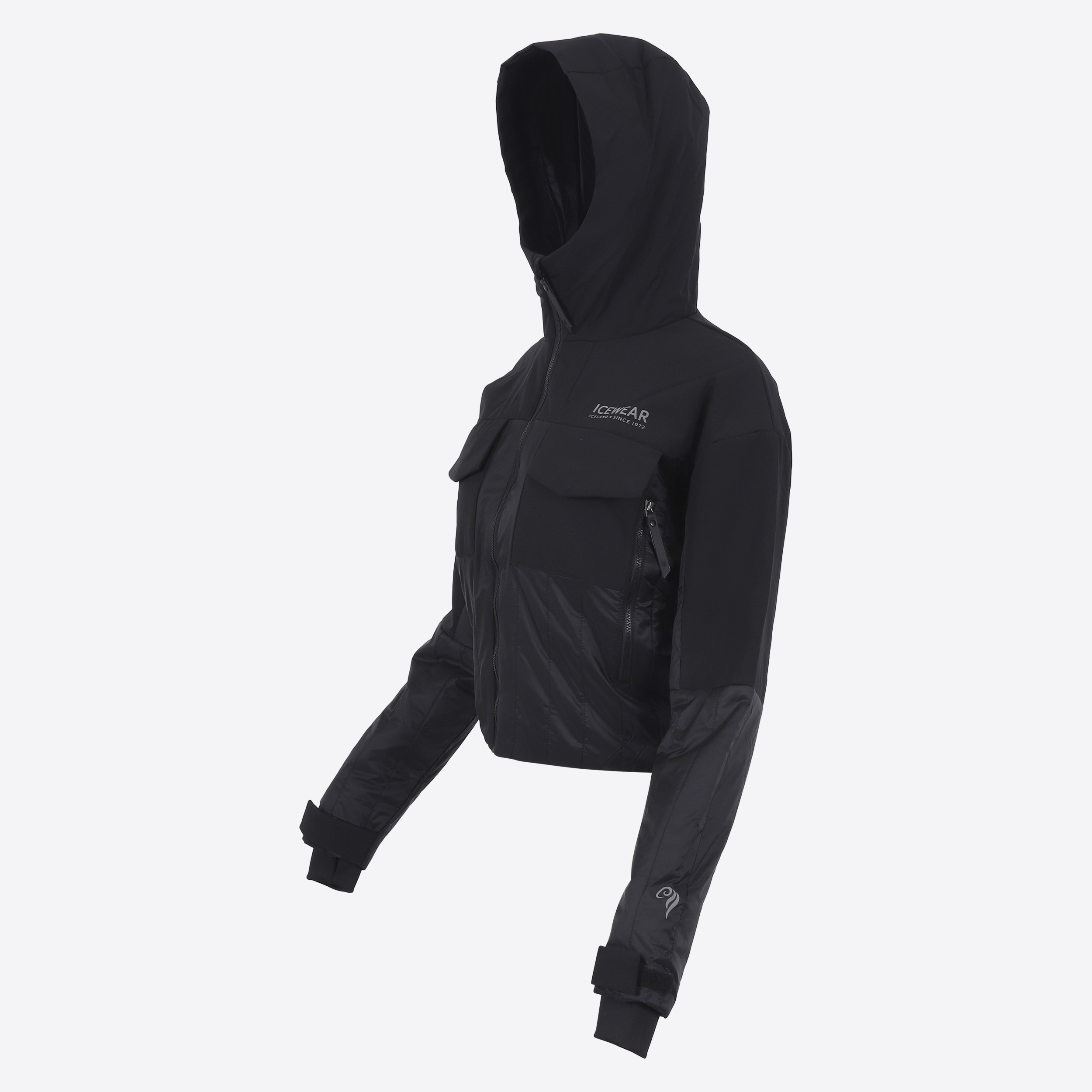 BlackSheep女装冰岛羊毛连帽保暖夹克