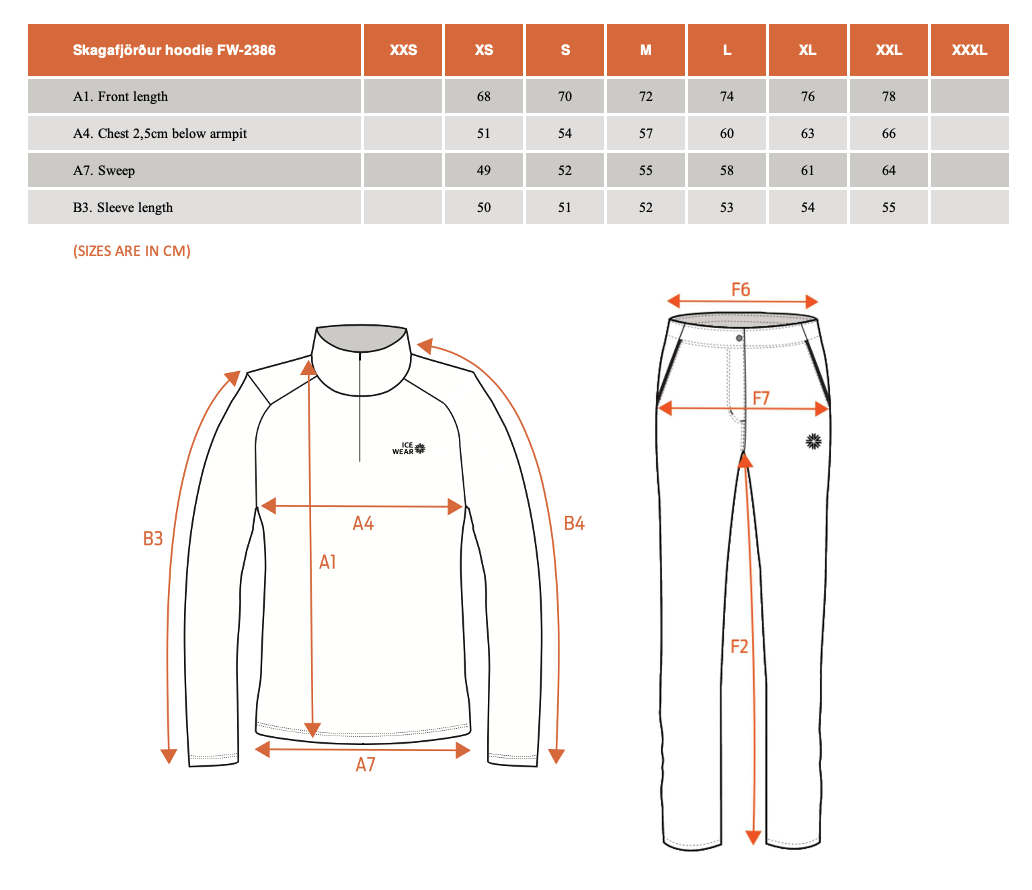 Sweat à capuche en bambou mélangé Skagafjörður