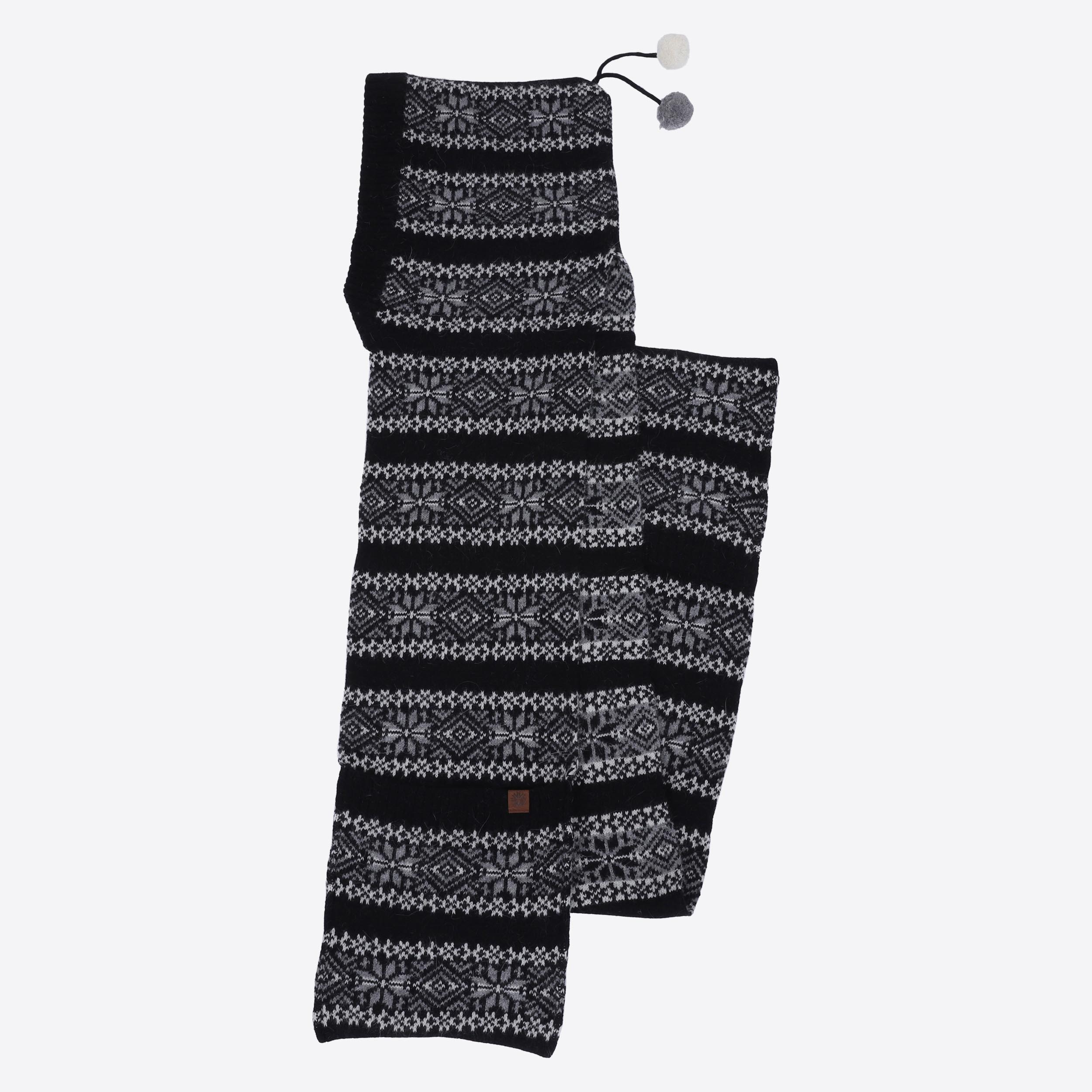 Papey 羊毛混纺带口袋围巾