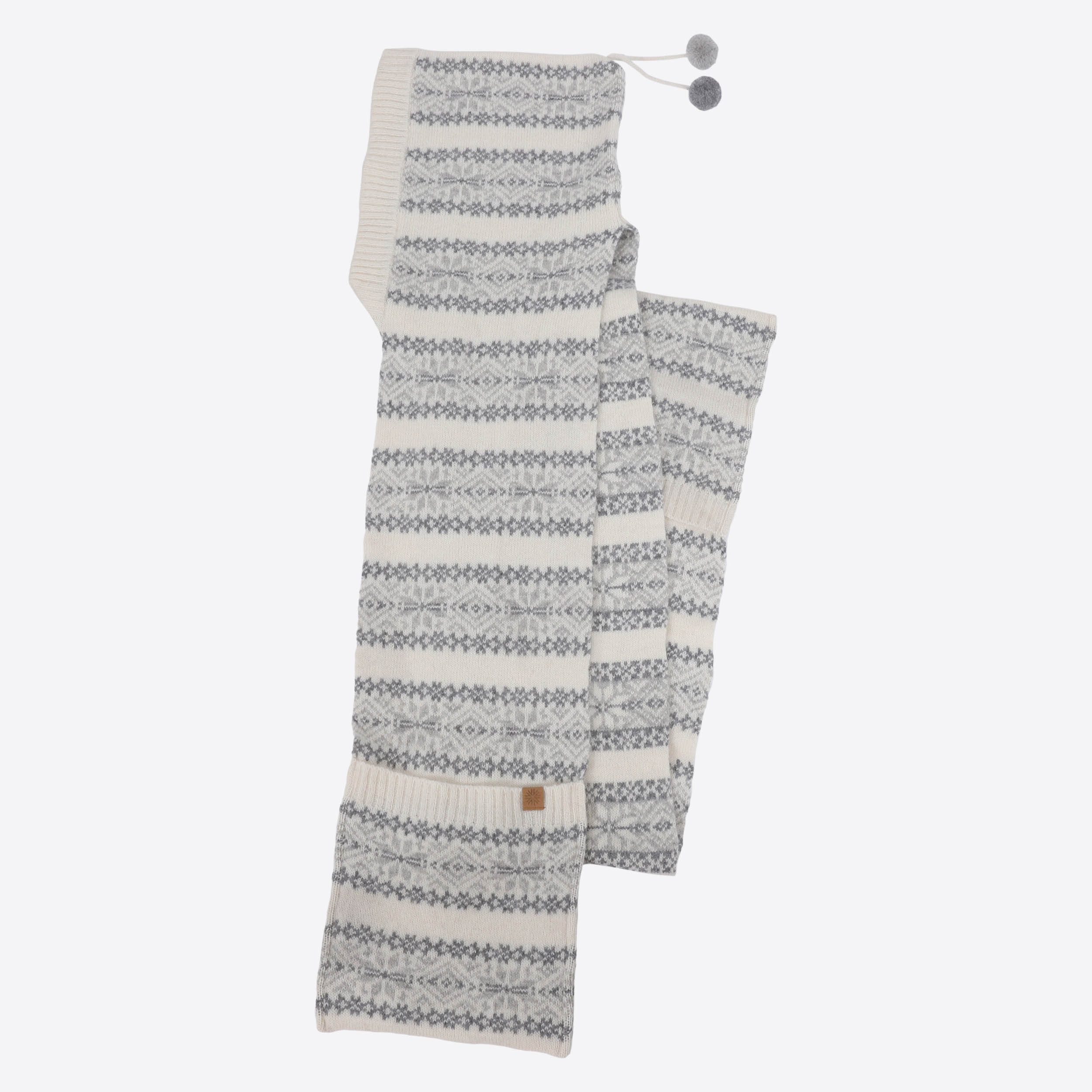 Papey 羊毛混纺带口袋围巾