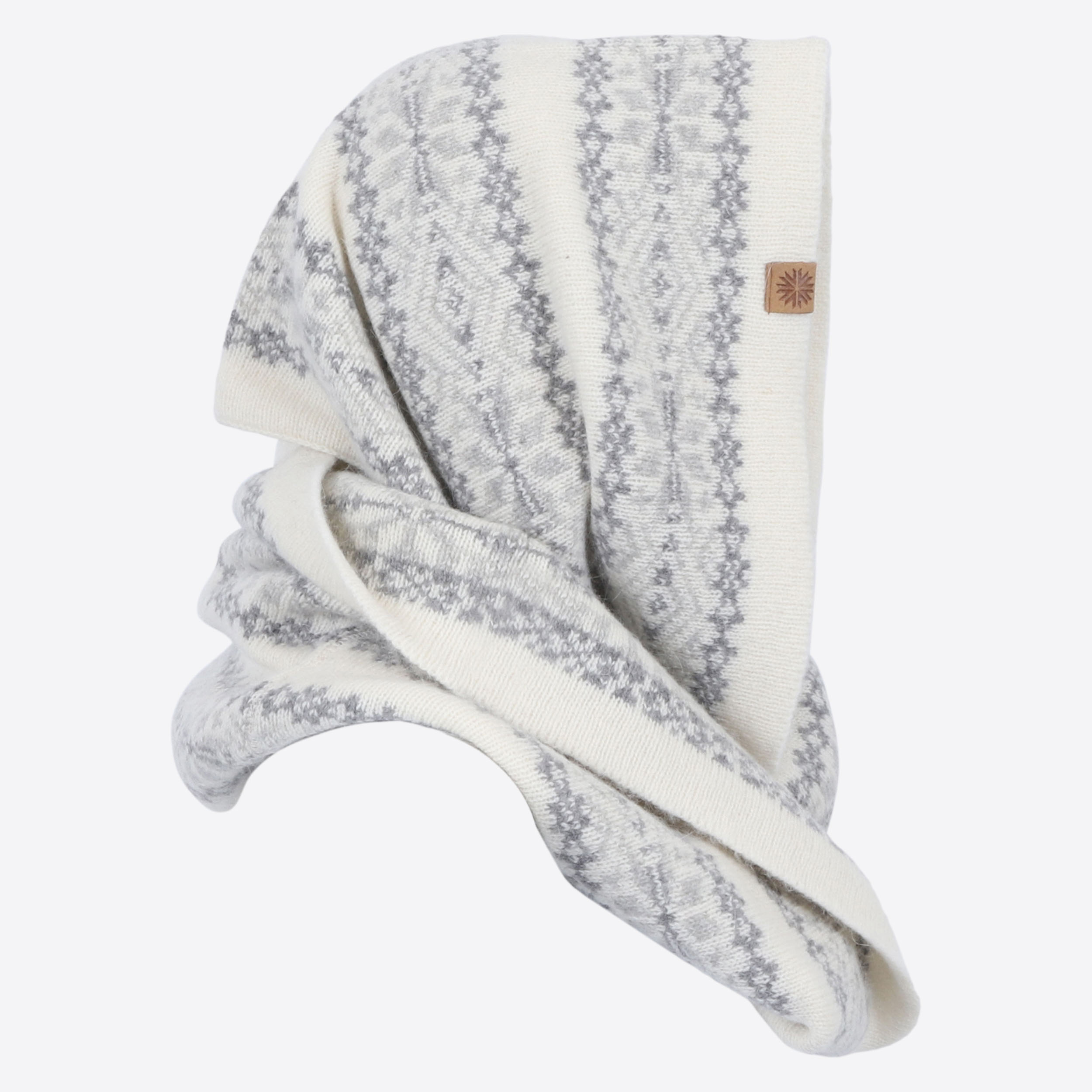 Papey 羊毛混纺围脖头巾