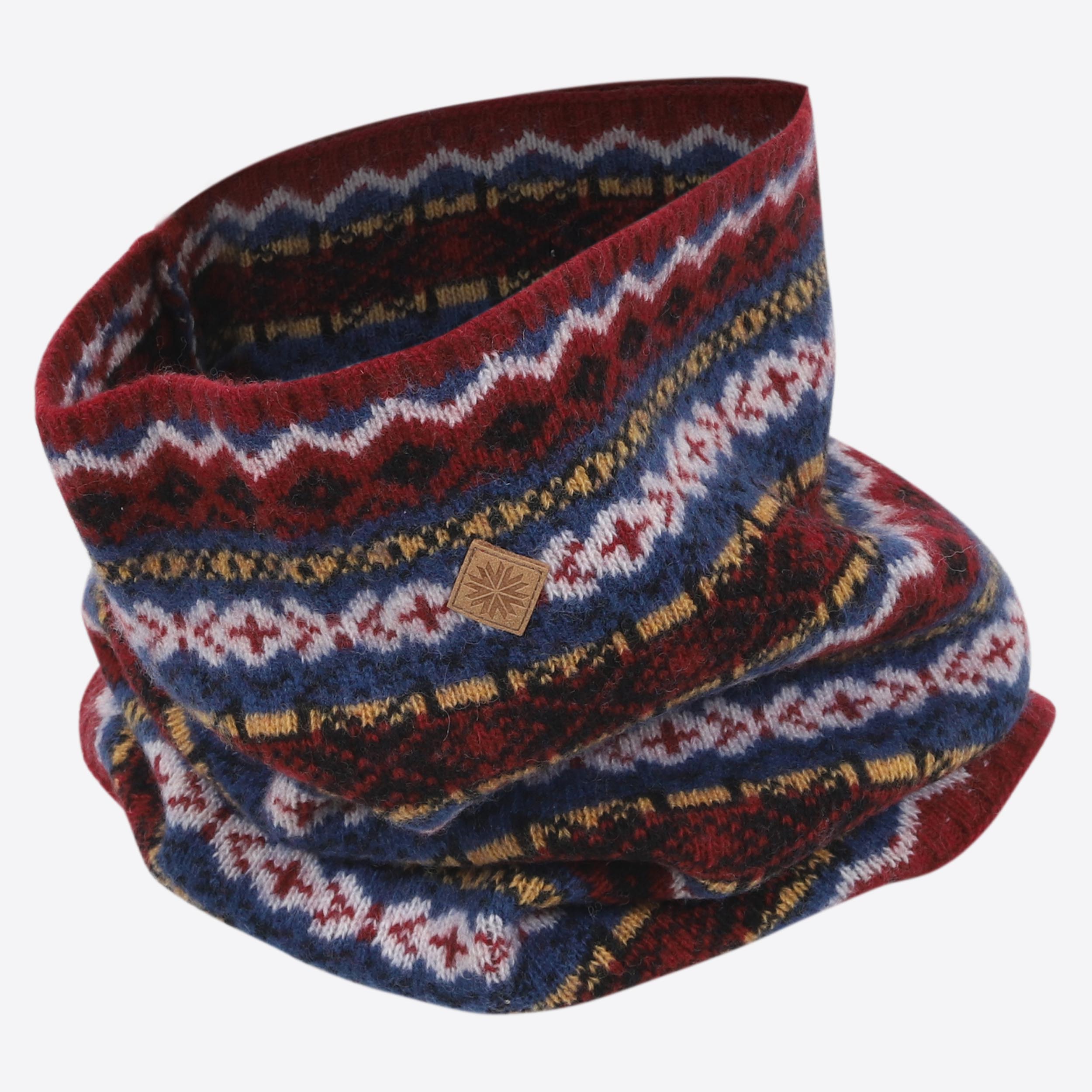 SKRÚÐUR混纺羊毛护脖围巾 