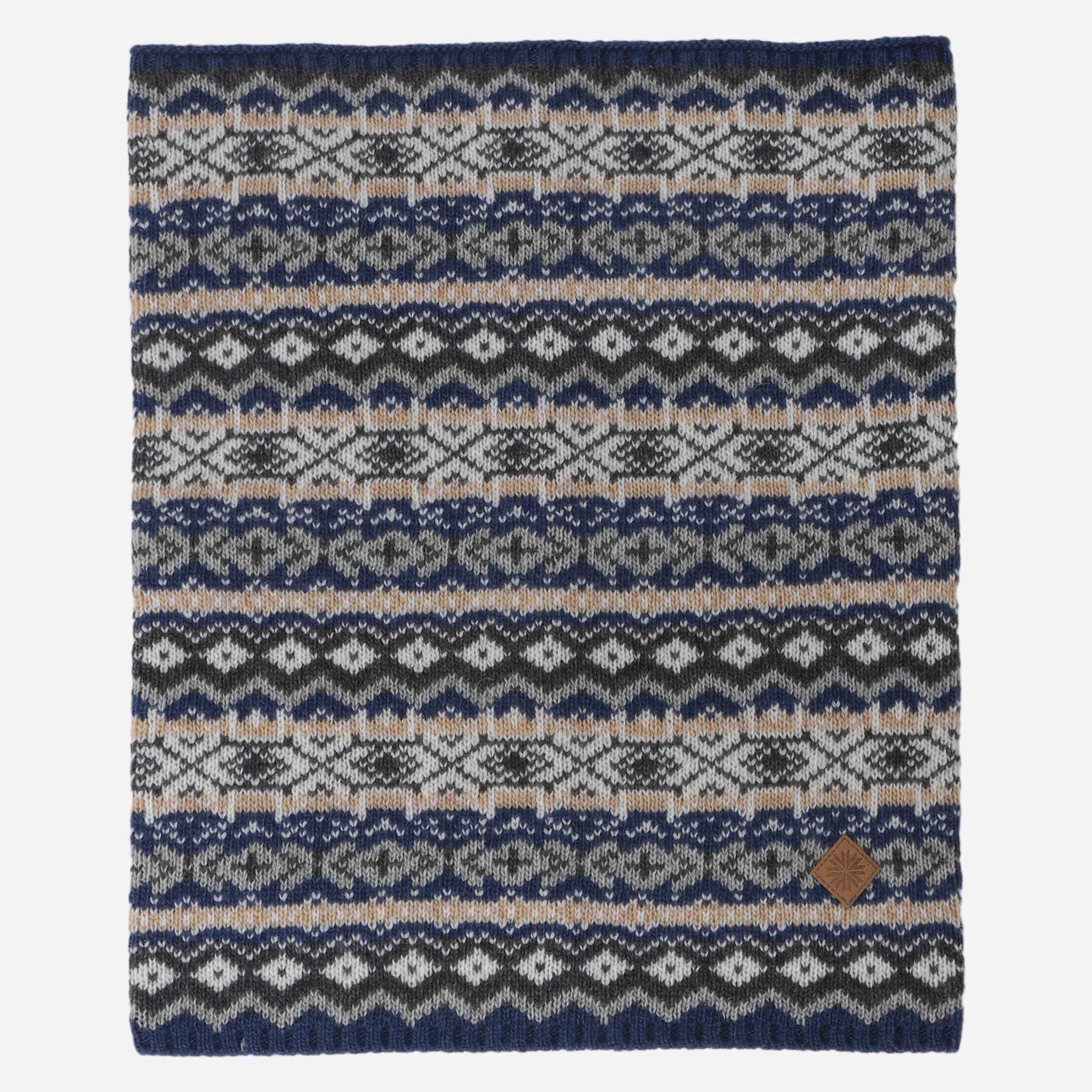 SKRÚÐUR混纺羊毛护脖围巾 