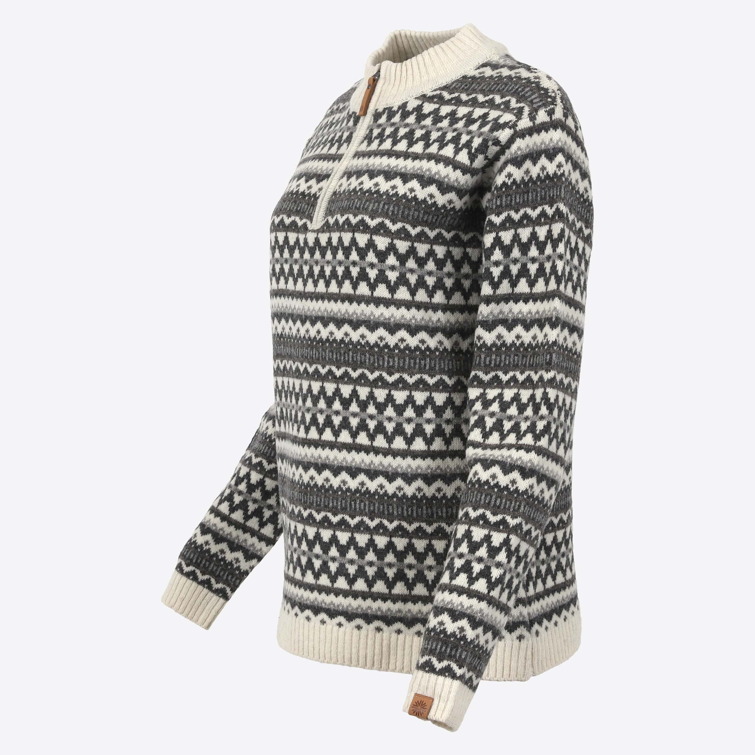 Pull en laine à motifs nordiques traditionnels Miðfjall