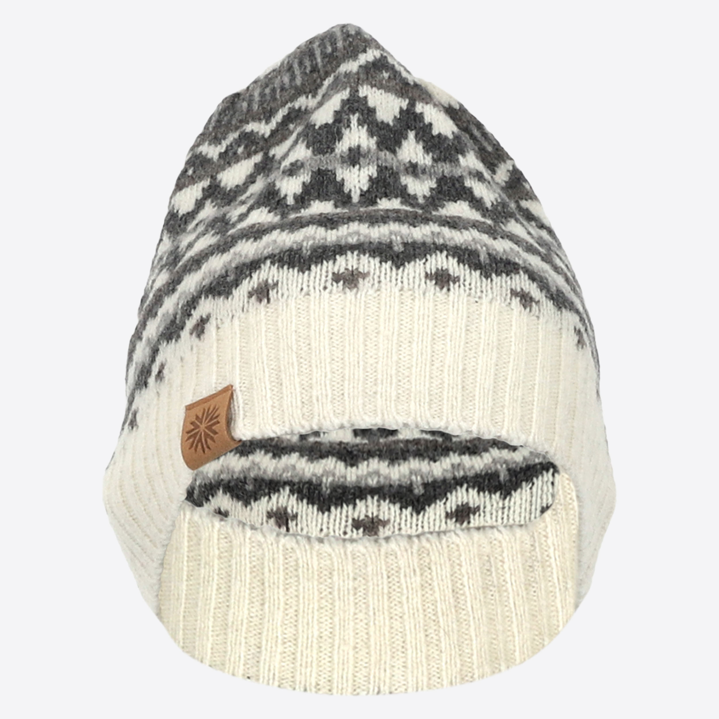 Bonnet de laine à motifs nordiques traditionnels Miðfjall