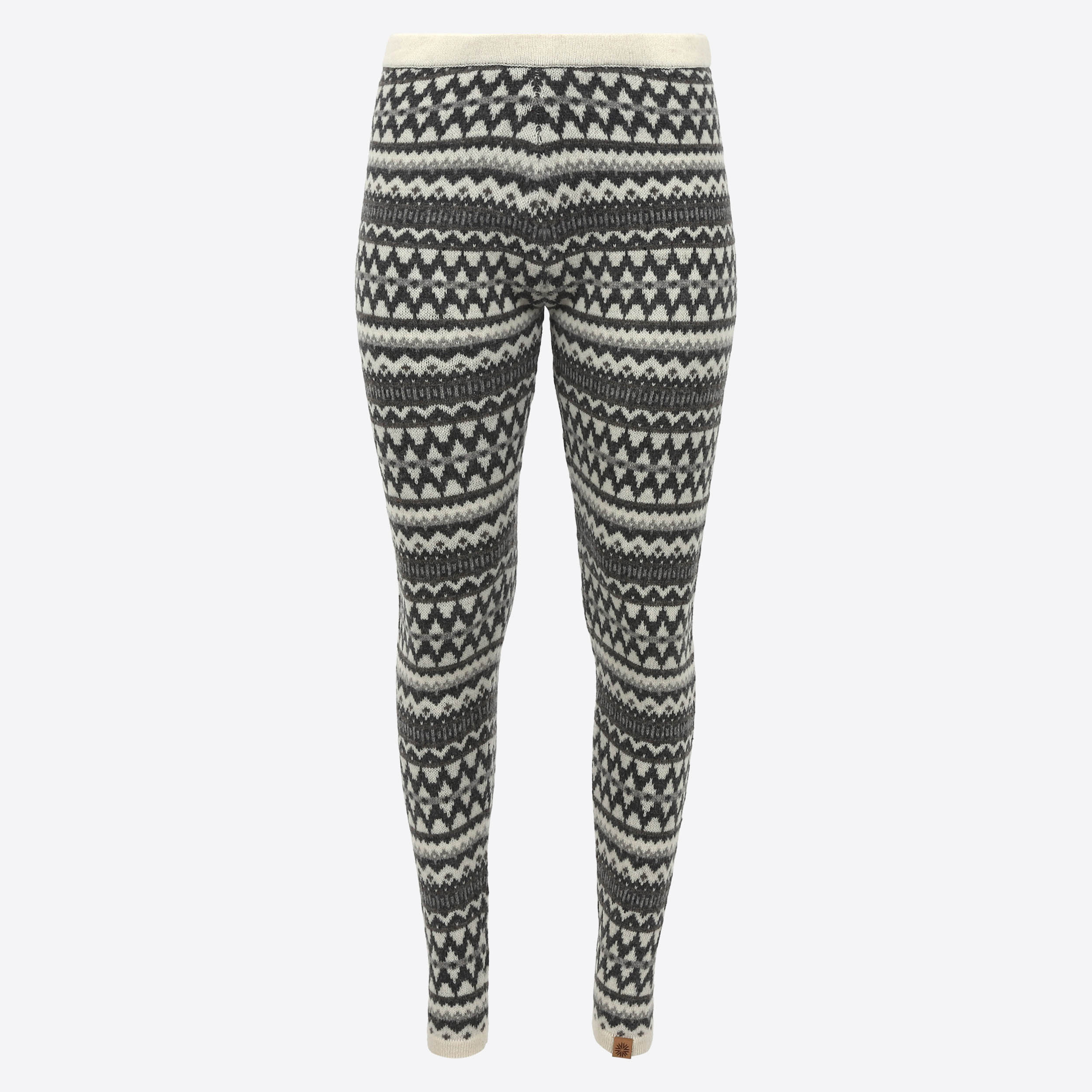 Miðfjall traditional Nordic patterned wool leggings