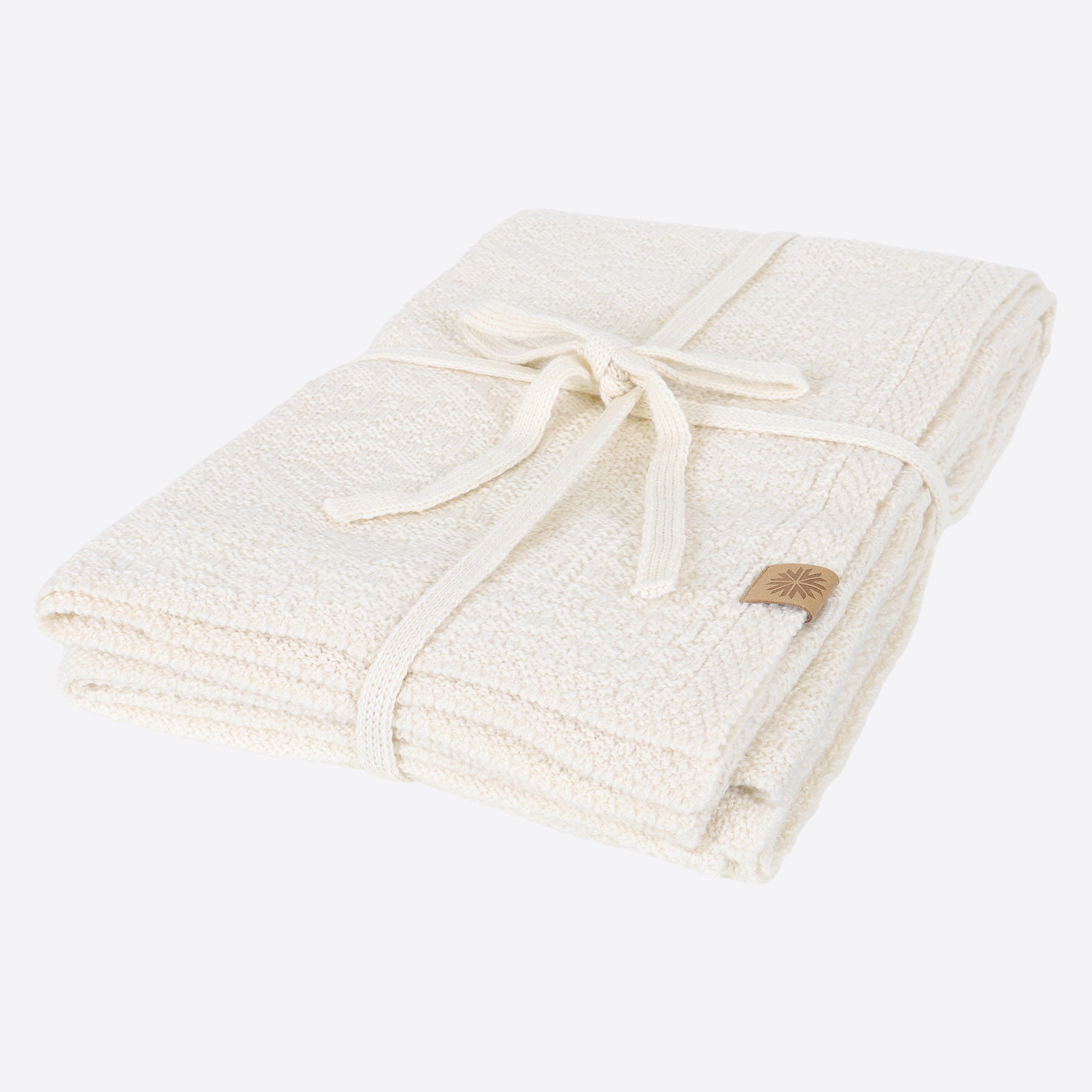 Friðland wool knitted blanket 