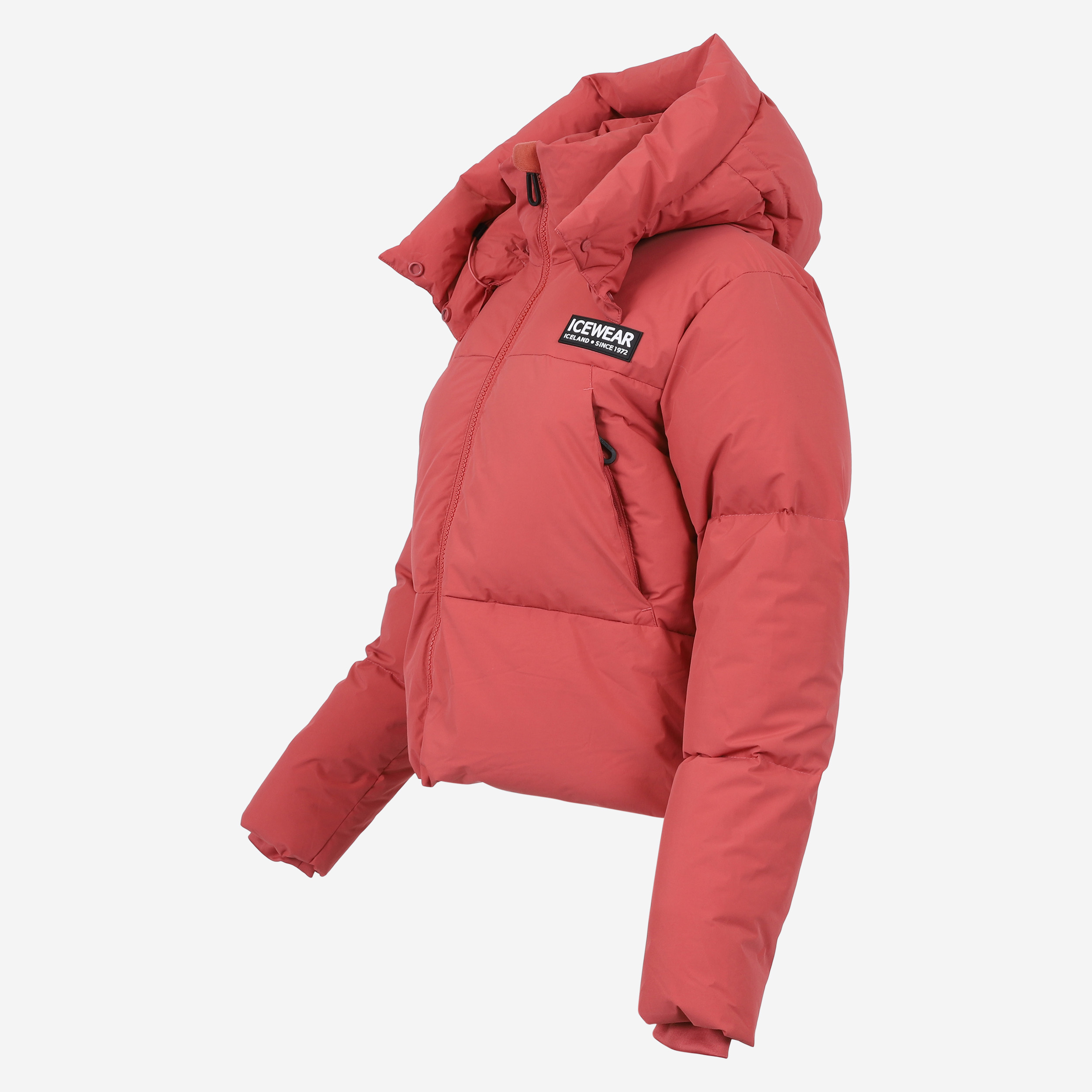 Borg short puffer down jacket
