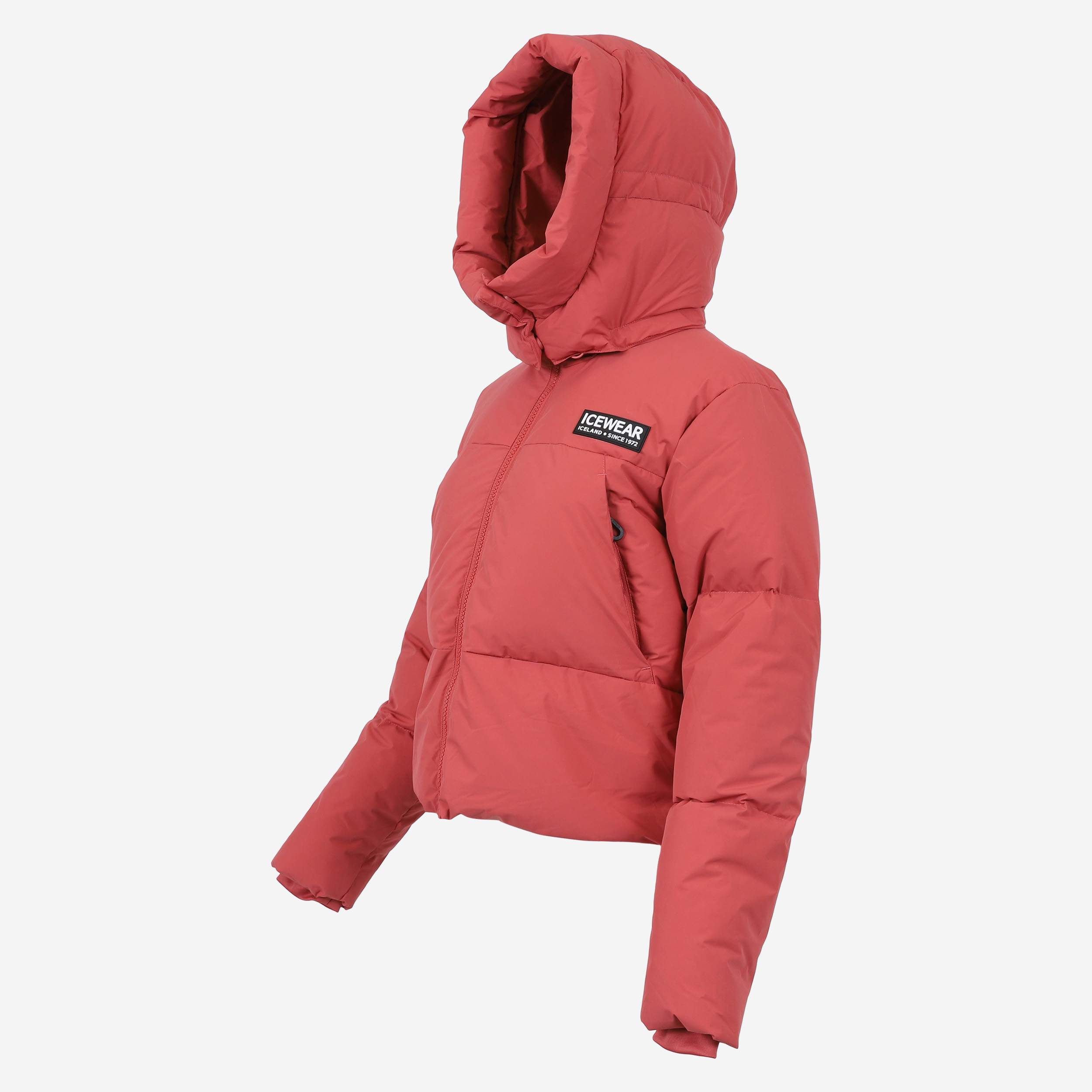 Borg short puffer down jacket